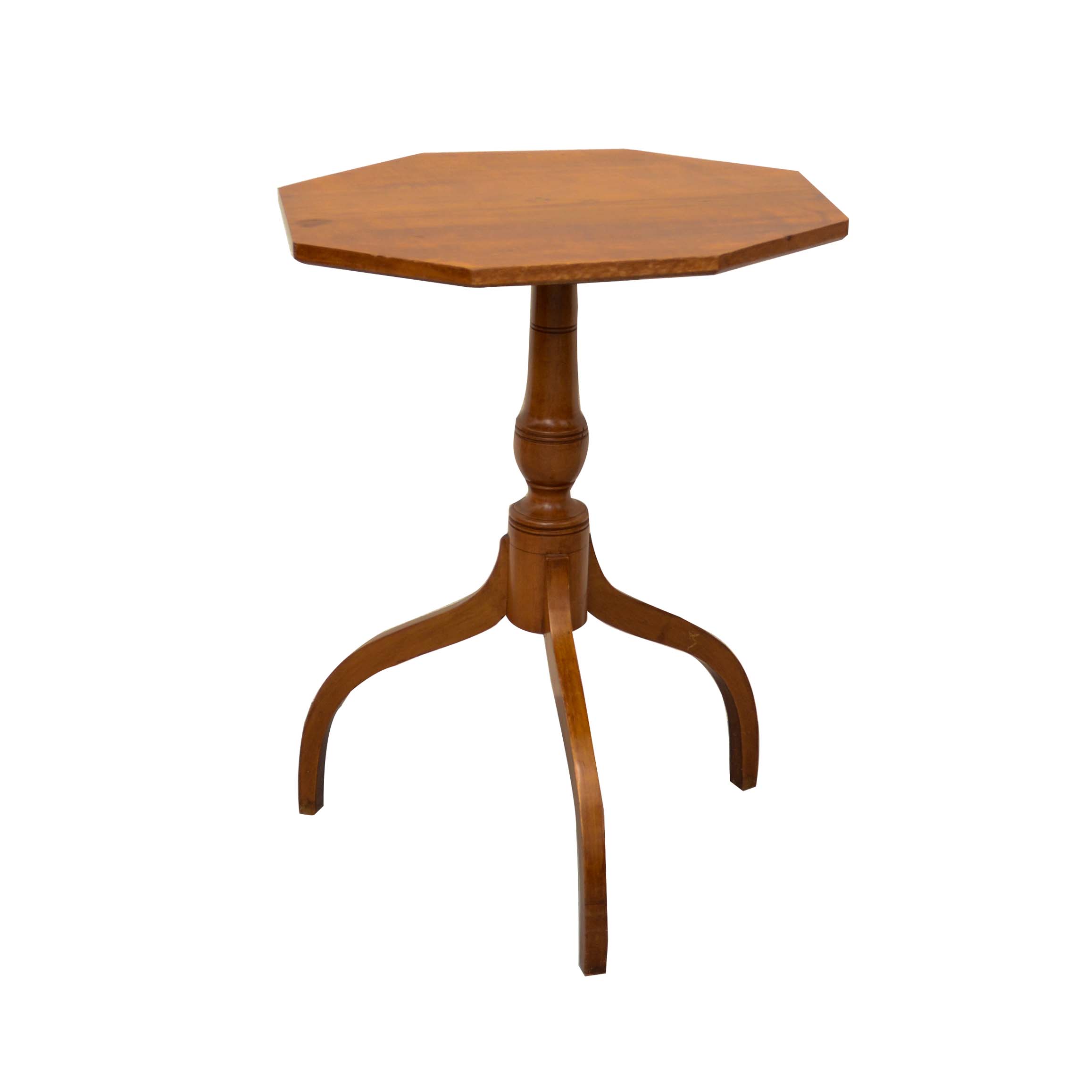 Antique Octagonal Top Candlestand