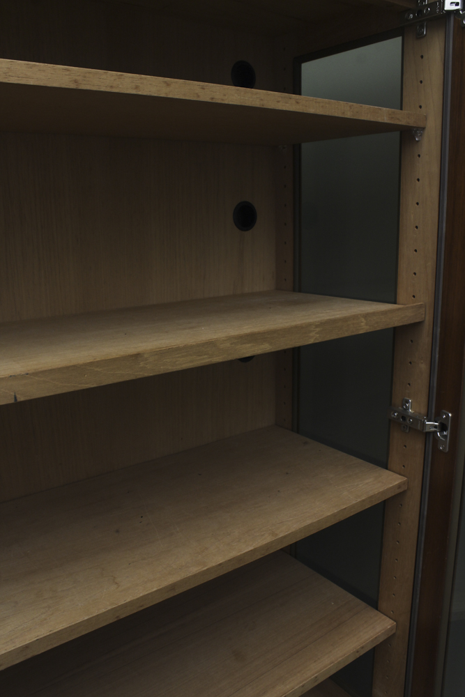 Wood and Glass Humidor Display Cabinet by J. C. Pendergast