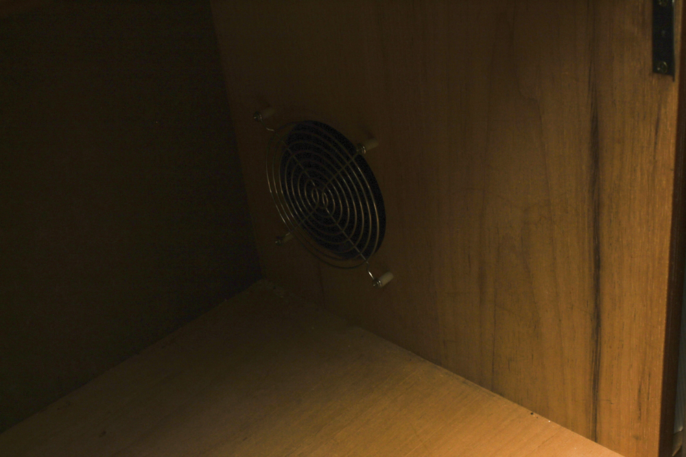 Wood and Glass Humidor Display Cabinet by J. C. Pendergast