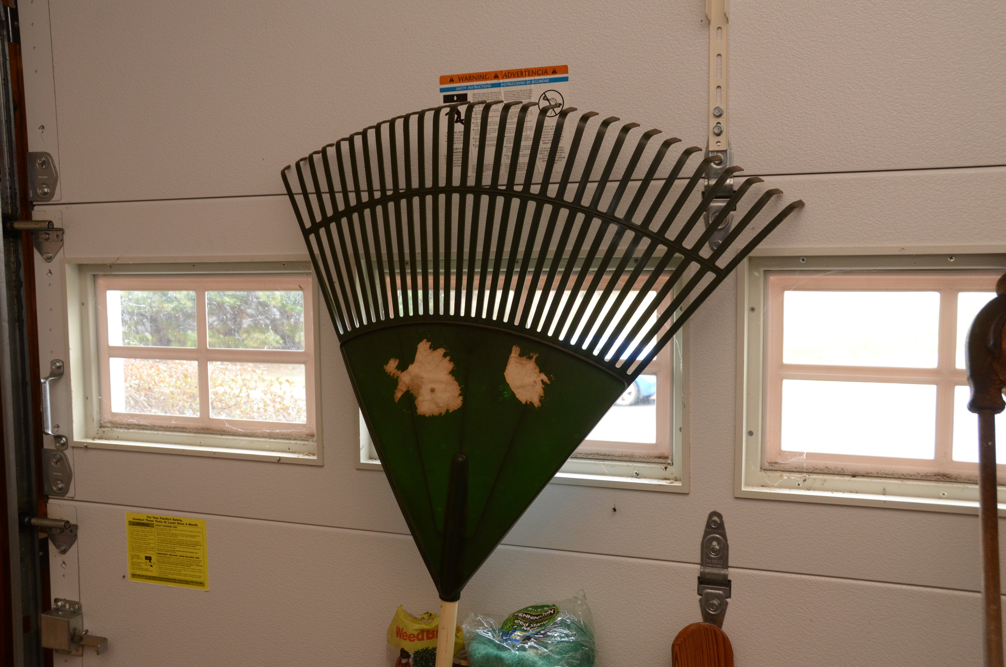 Rake, Electric Weed Trimmer, Planters, Reel Measuring Line, Tools and More