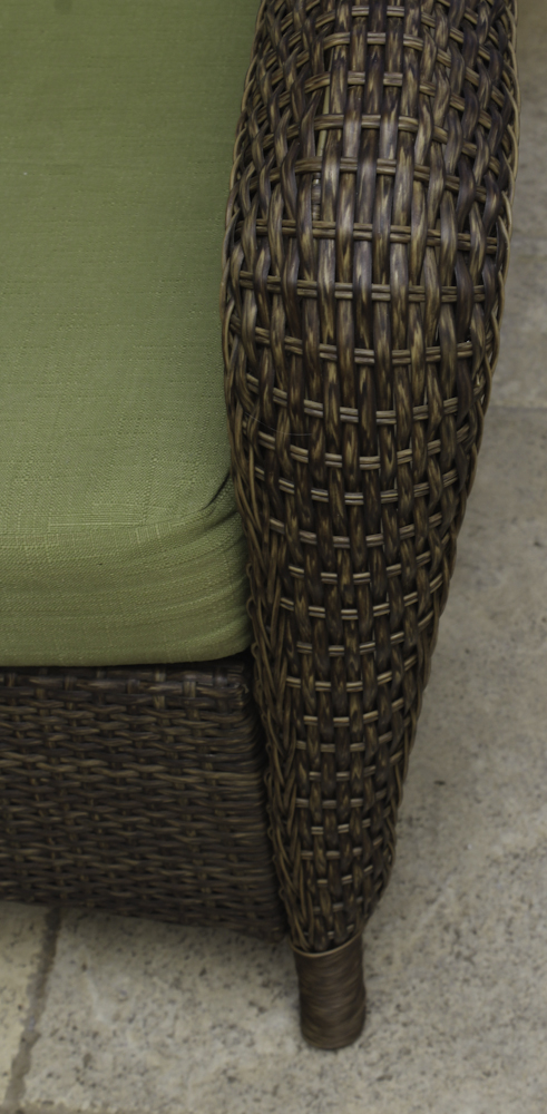 Martha Stewart Living Wicker Patio Loveseat and Ottoman