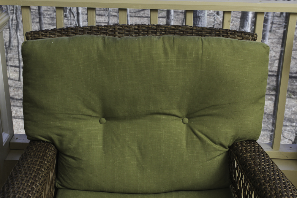 Martha Stewart Living Wicker Patio Armchair and Ottoman