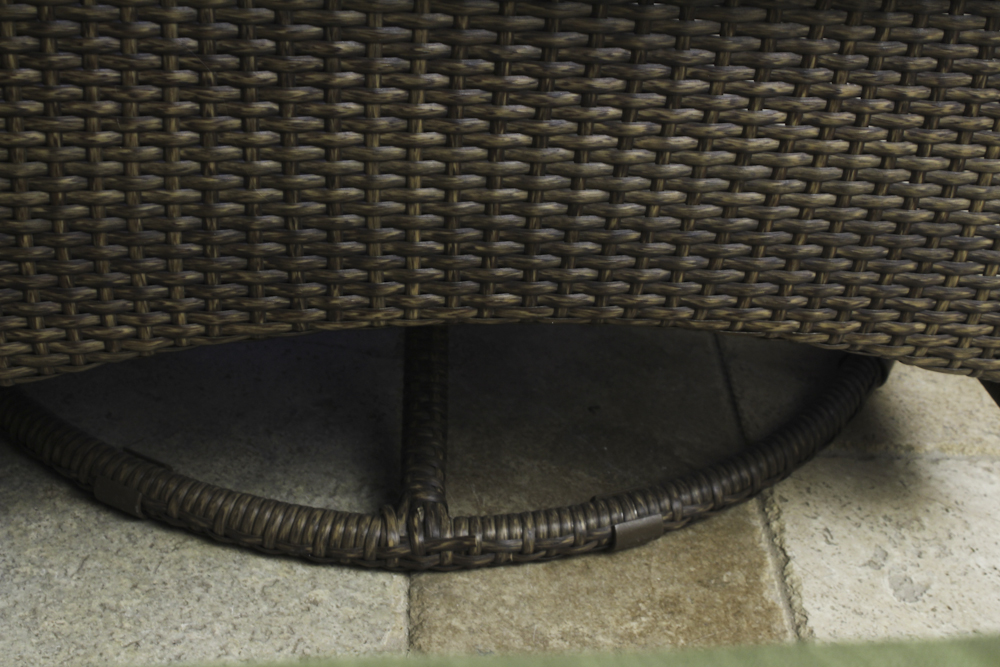 Martha Stewart Living Wicker Patio Armchair and Ottoman