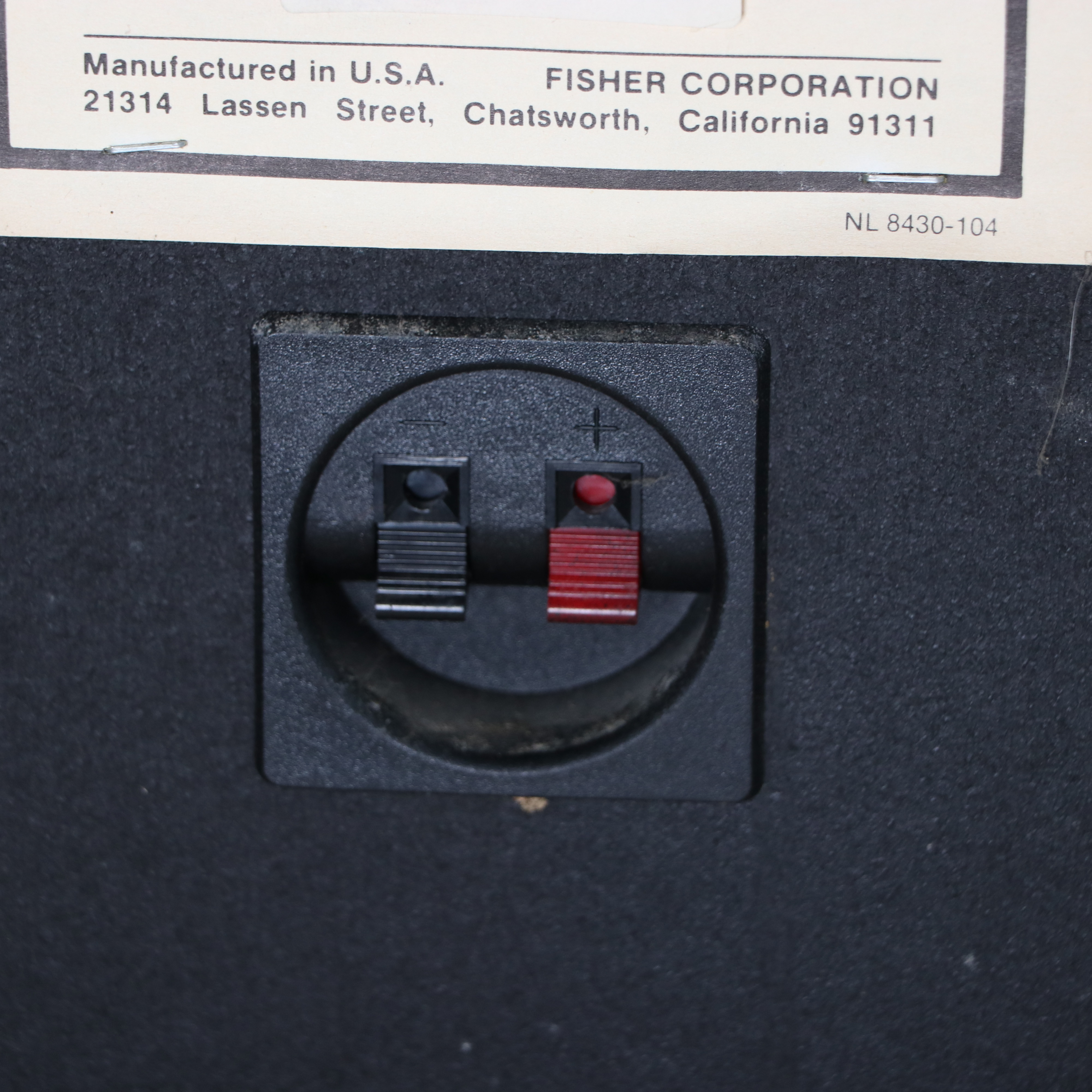 Vintage Fisher STV-893 Floorstanding Speakers