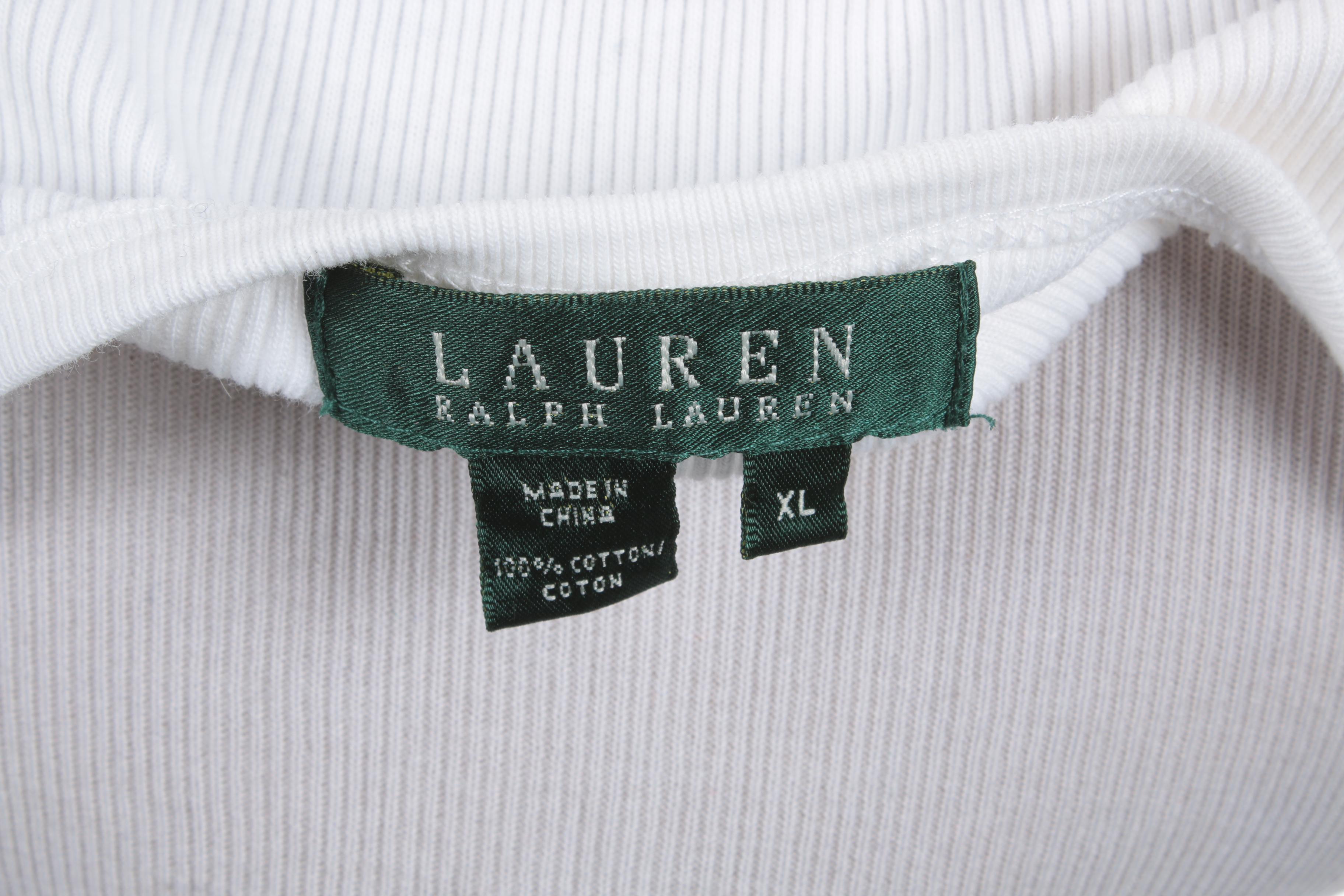 Women's Lauren Ralph Lauren Tank and Tory Burch Navy Zip-Up Sweater