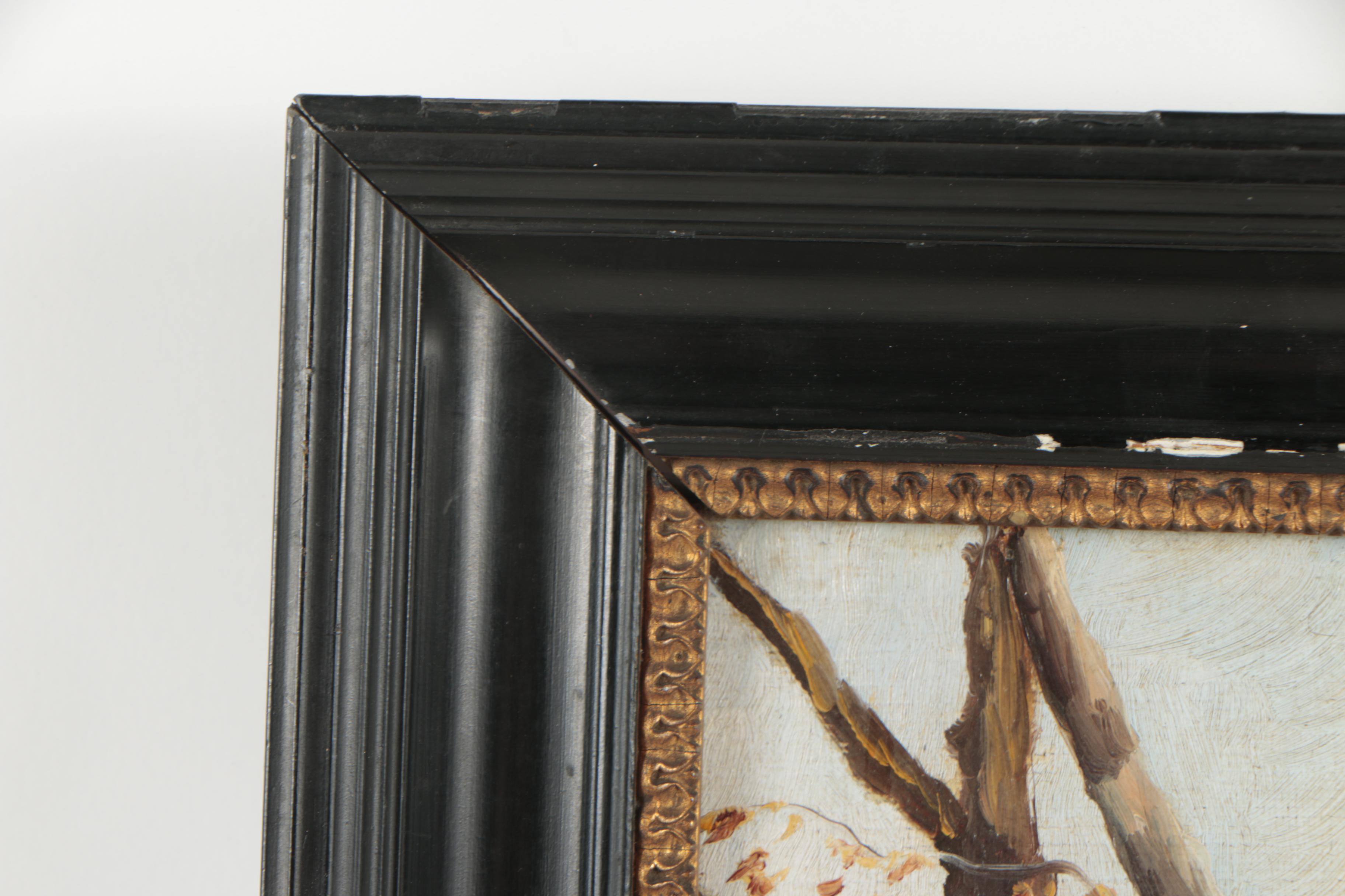 Marius Jensen Oil Painting of a Forest Landscape