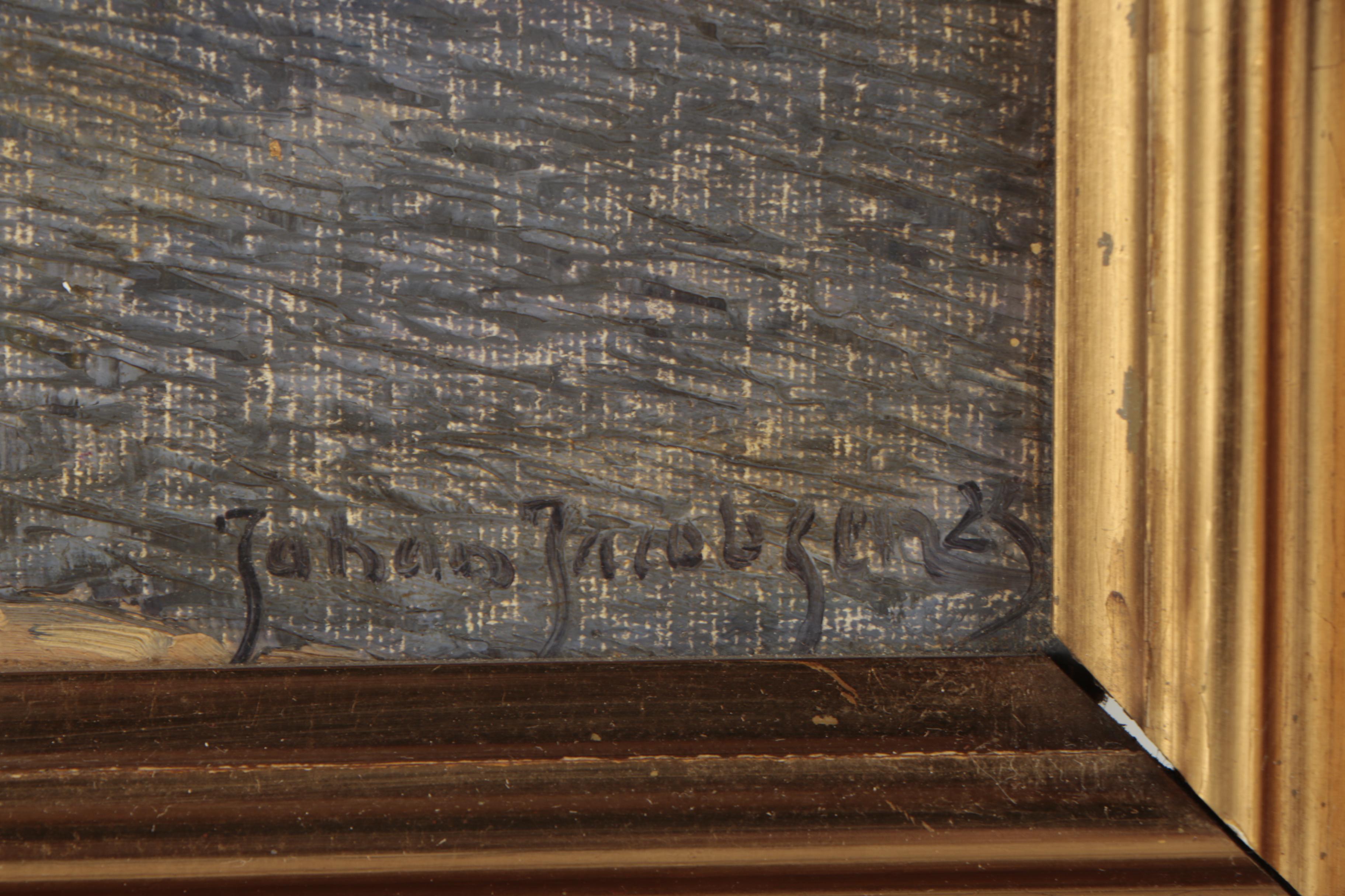 Johan Jacobsen Oil Painting of a Farm