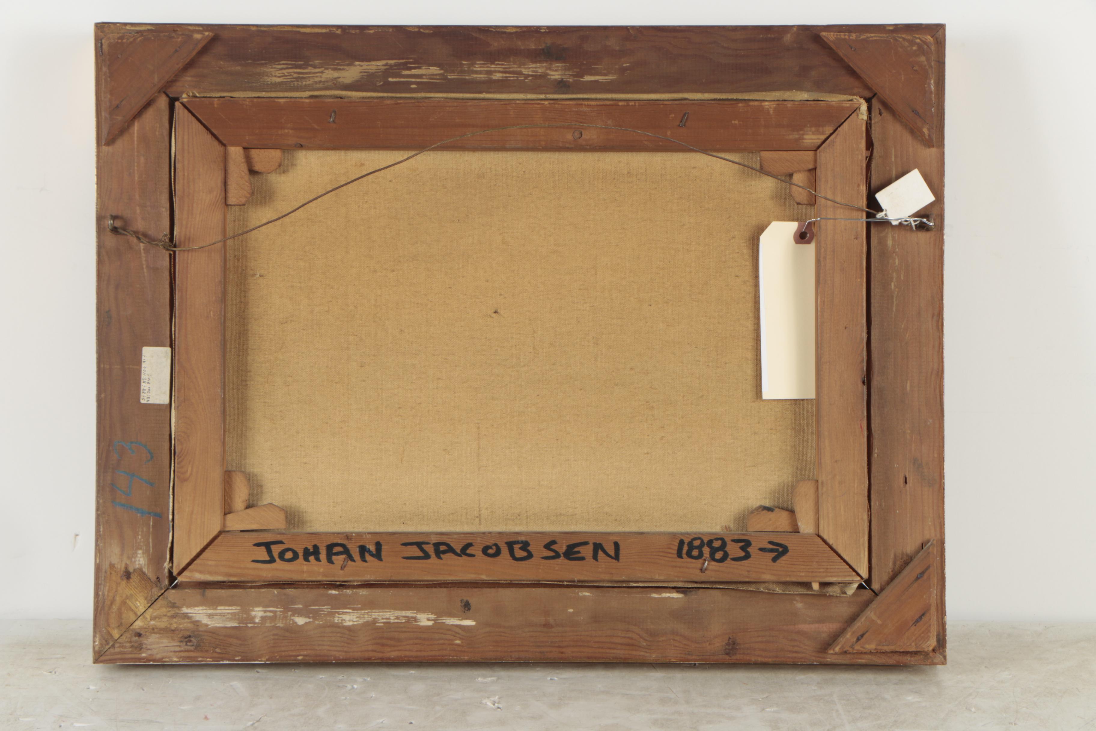 Johan Jacobsen Oil Painting of a Farm