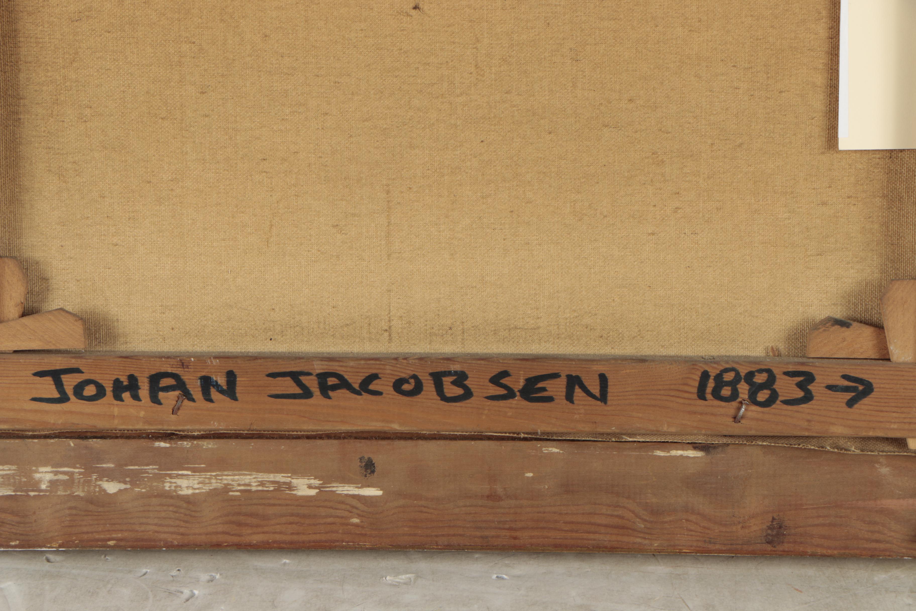 Johan Jacobsen Oil Painting of a Farm