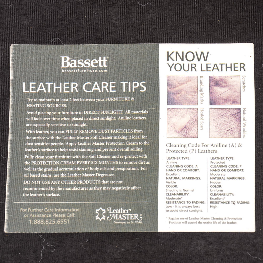 Arts and Crafts Style Oak and Leather Sofa by Bassett