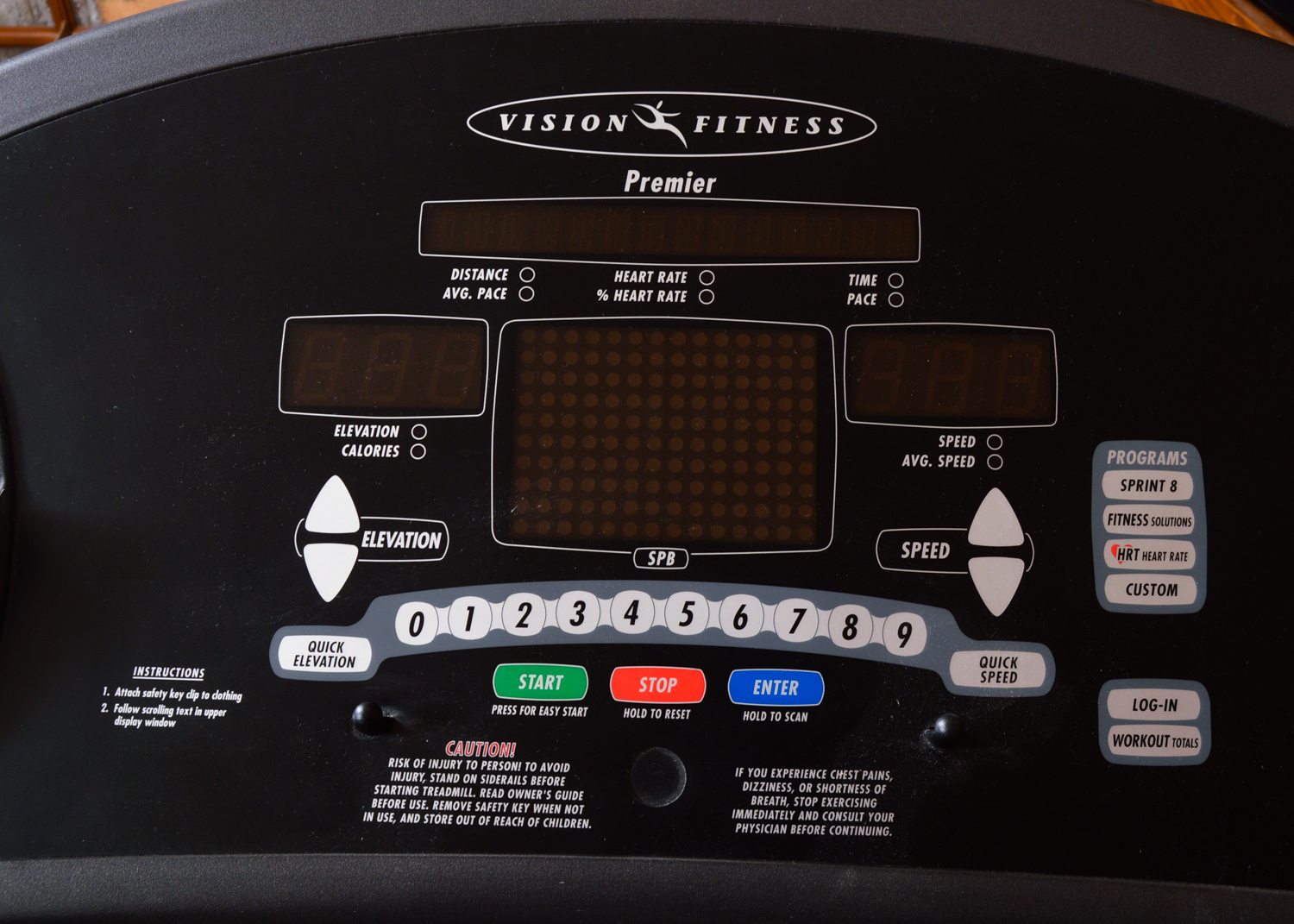 Vision Fitness T9450 Folding Treadmill