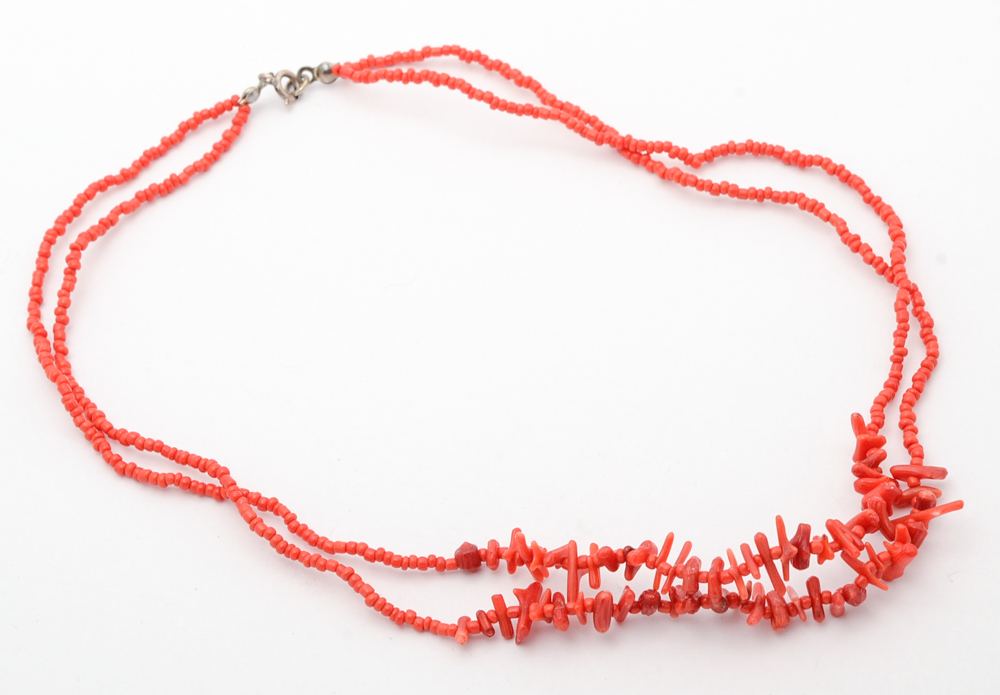 Amber and Coral Jewelry