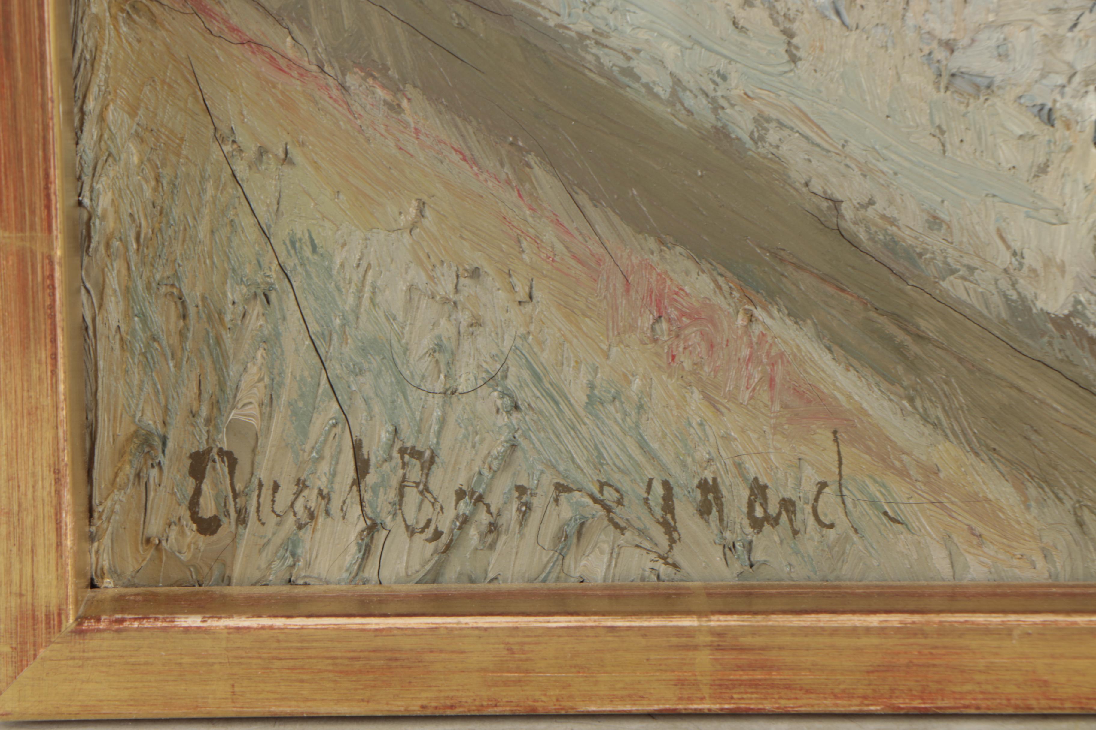 Eduard Borregaard Oil Painting of Floral Still Life