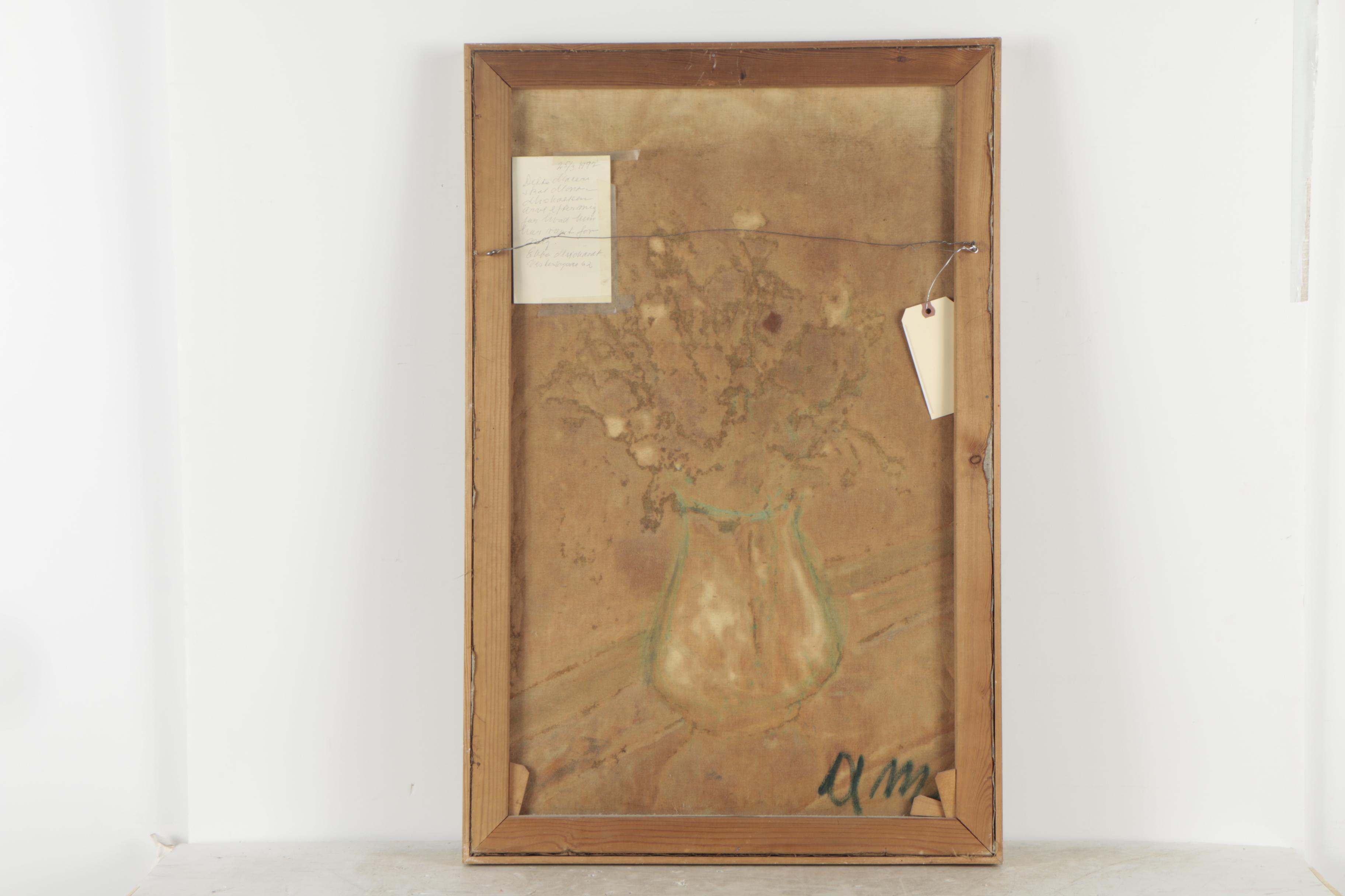 Eduard Borregaard Oil Painting of Floral Still Life