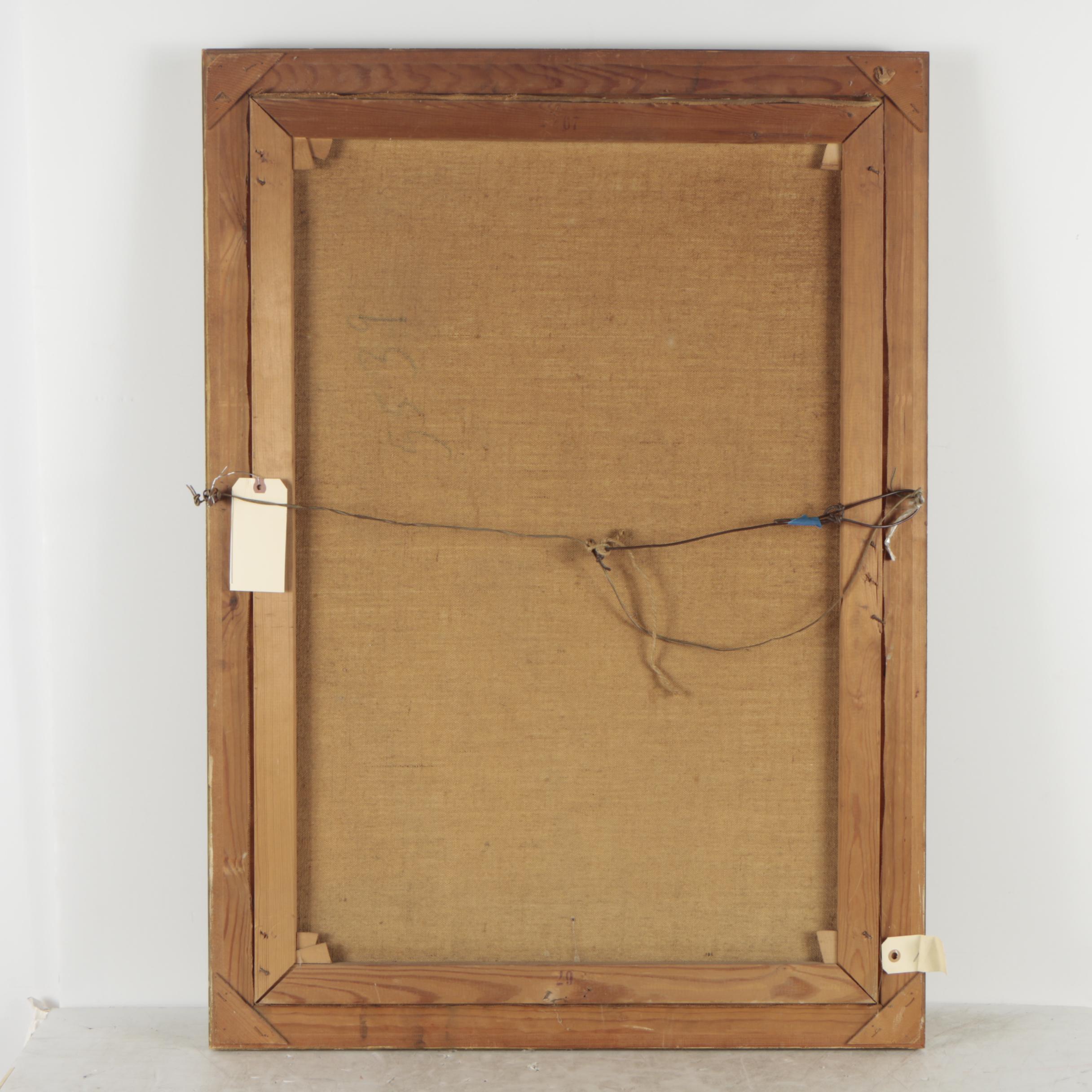 Maurice Arlét Copy Painting After Gustav Adolf Kuntz "Ein Gruß aus der Welt"