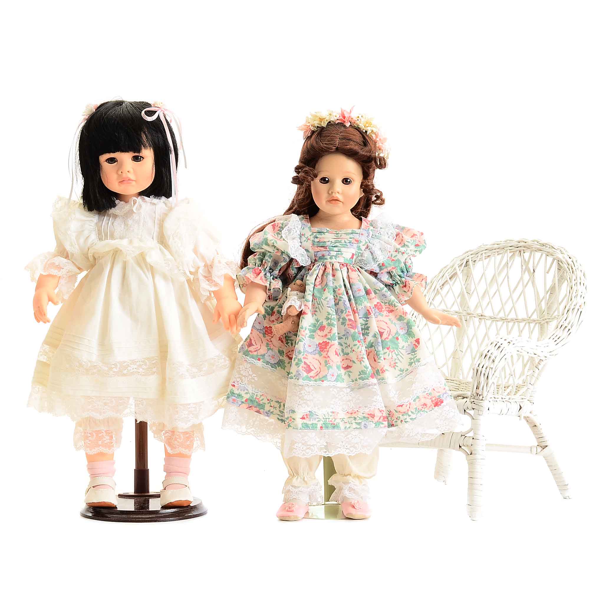 Pairing of Vintage Dolls by Pauline Bjonness-Jacobsen