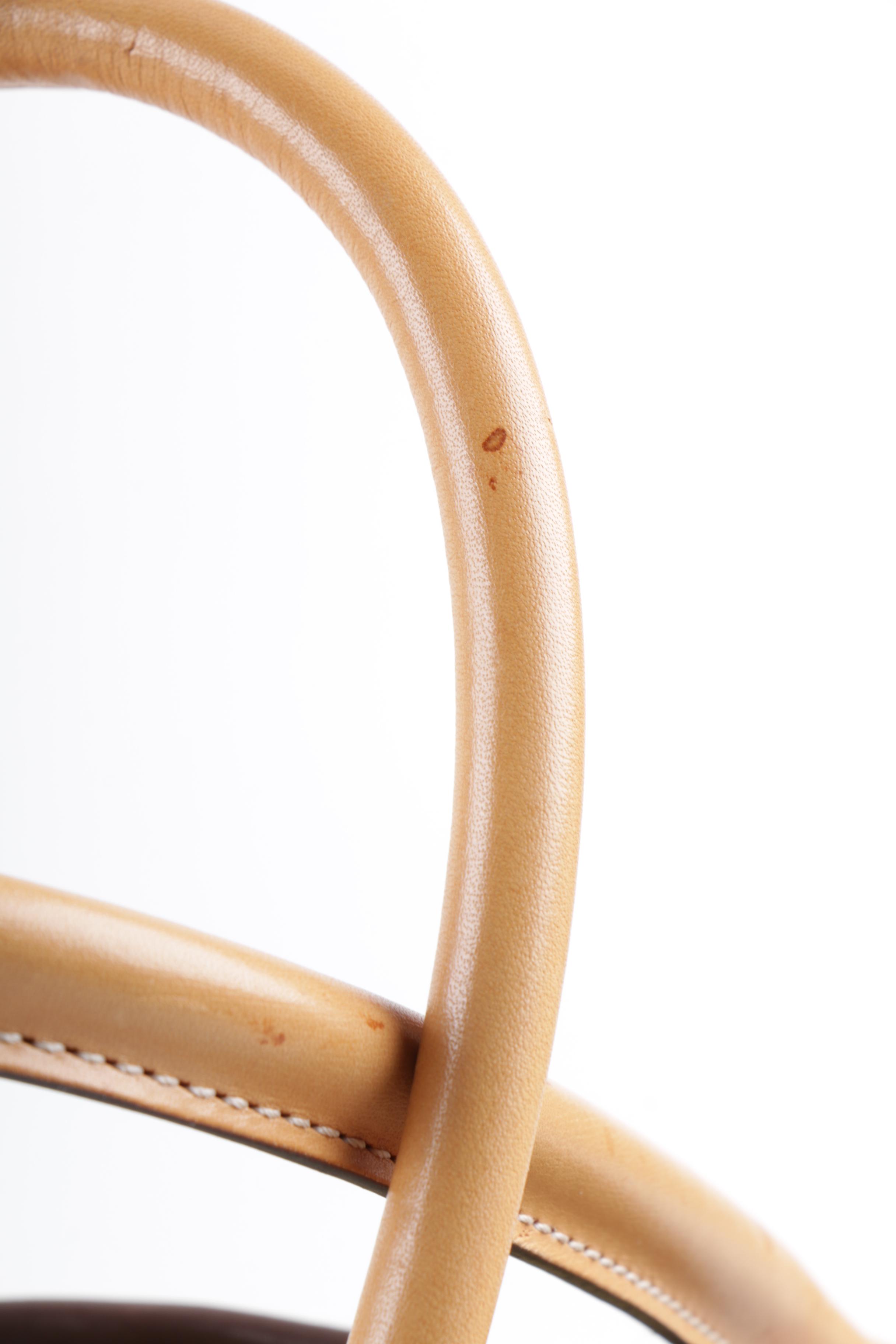 2001 Coach Hampton Canvas and Leather Carryall Tote