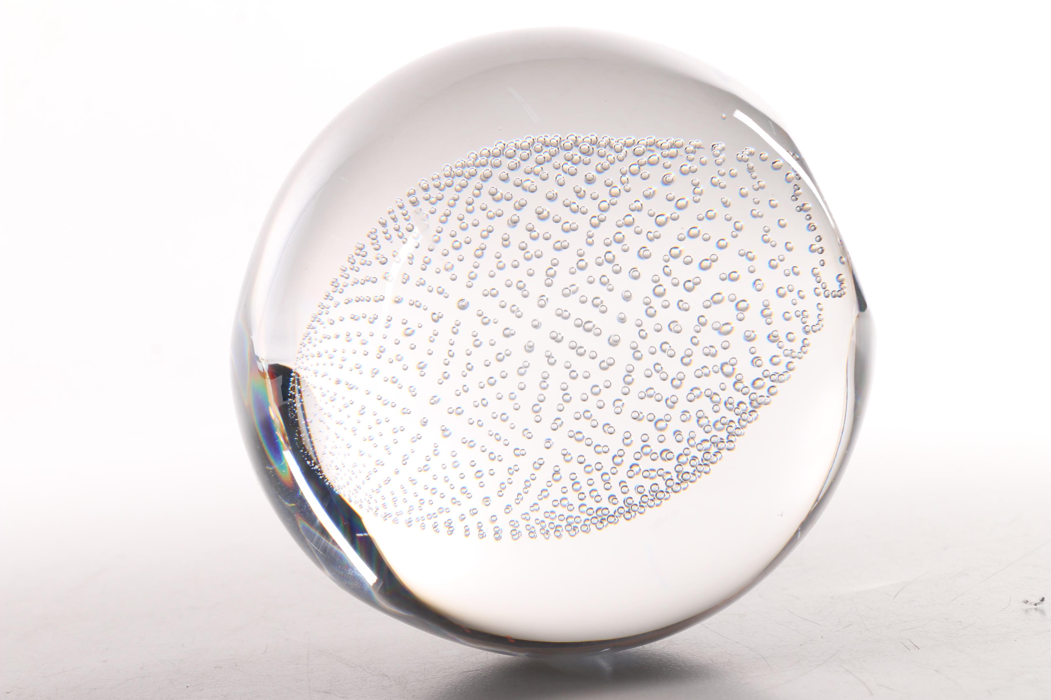 Glass Spherical Paperweights