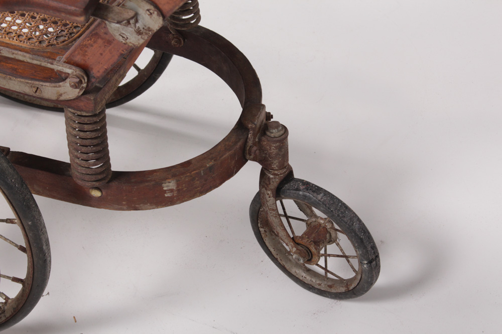 Antique Caned Wheelchair