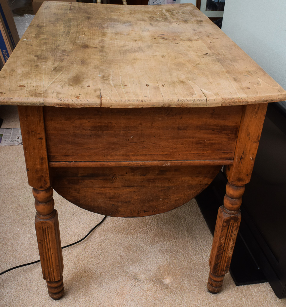Antique Oak Bakers Table