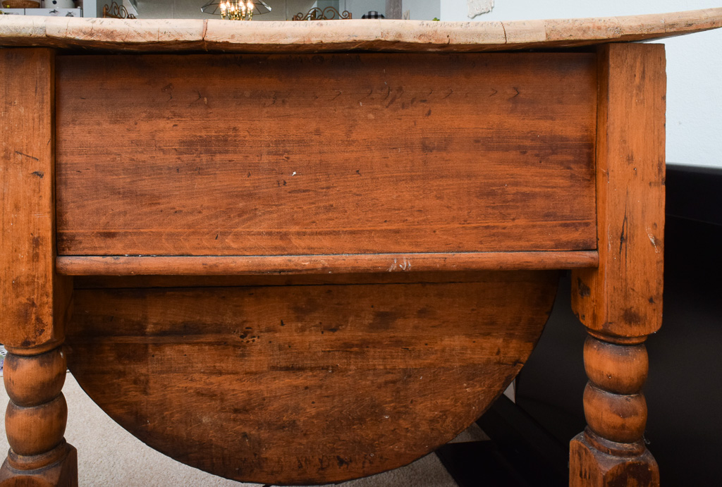 Antique Oak Bakers Table