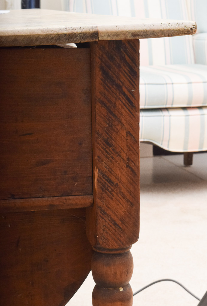 Antique Oak Bakers Table