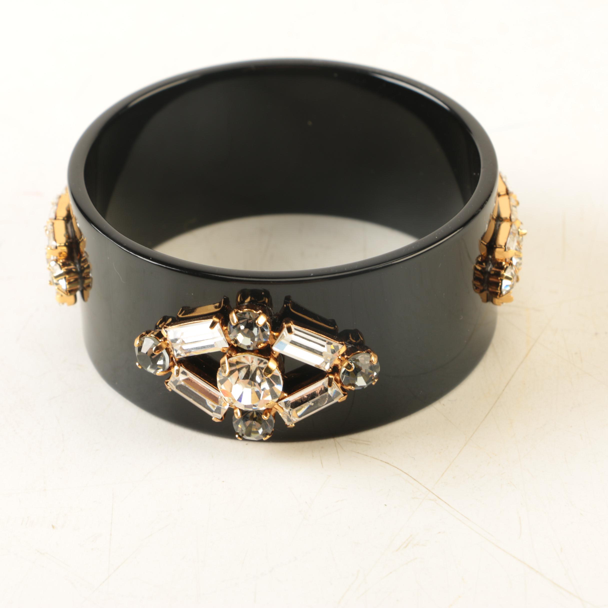 Tory Burch Gold-Tone Enamel and Foil Back Bracelet Assortment