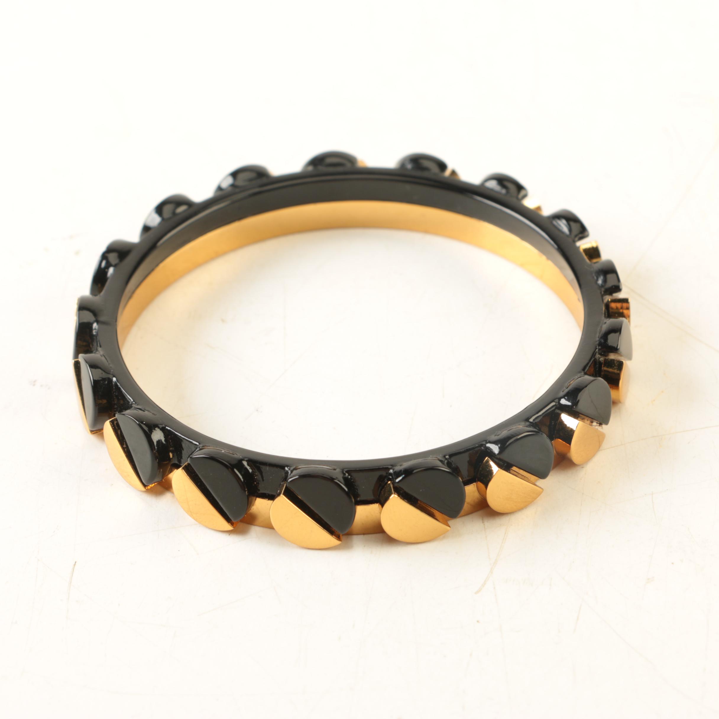 Tory Burch Gold-Tone Enamel and Foil Back Bracelet Assortment