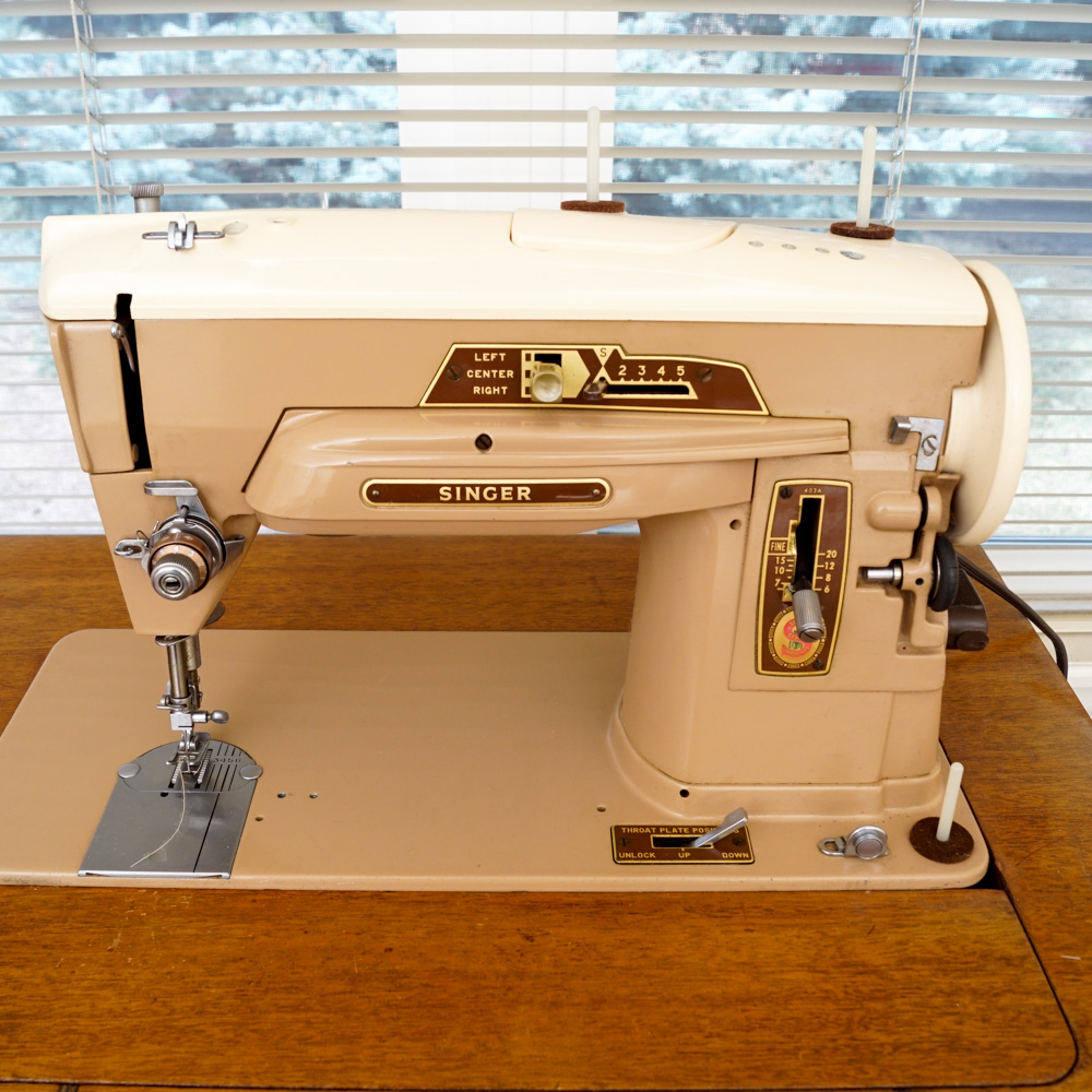 Vintage Singer Sewing Machine Table