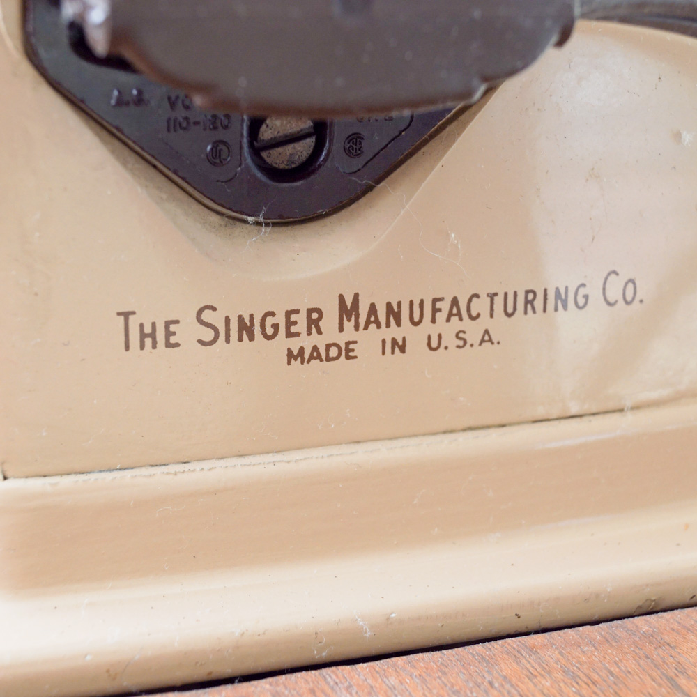 Vintage Singer Sewing Machine Table