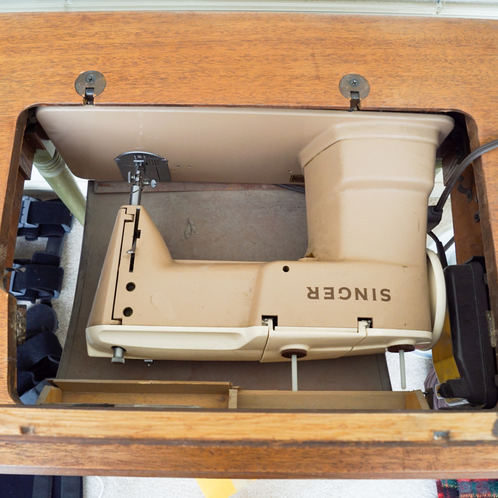 Vintage Singer Sewing Machine Table