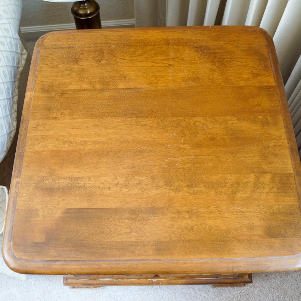 Wood Record Album Cabinet by Ethan Allen