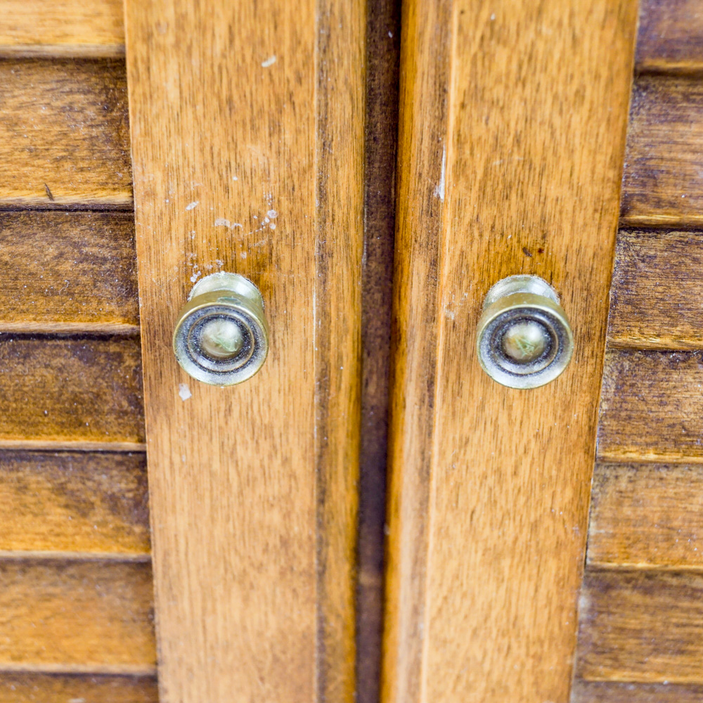 Wood Record Album Cabinet by Ethan Allen