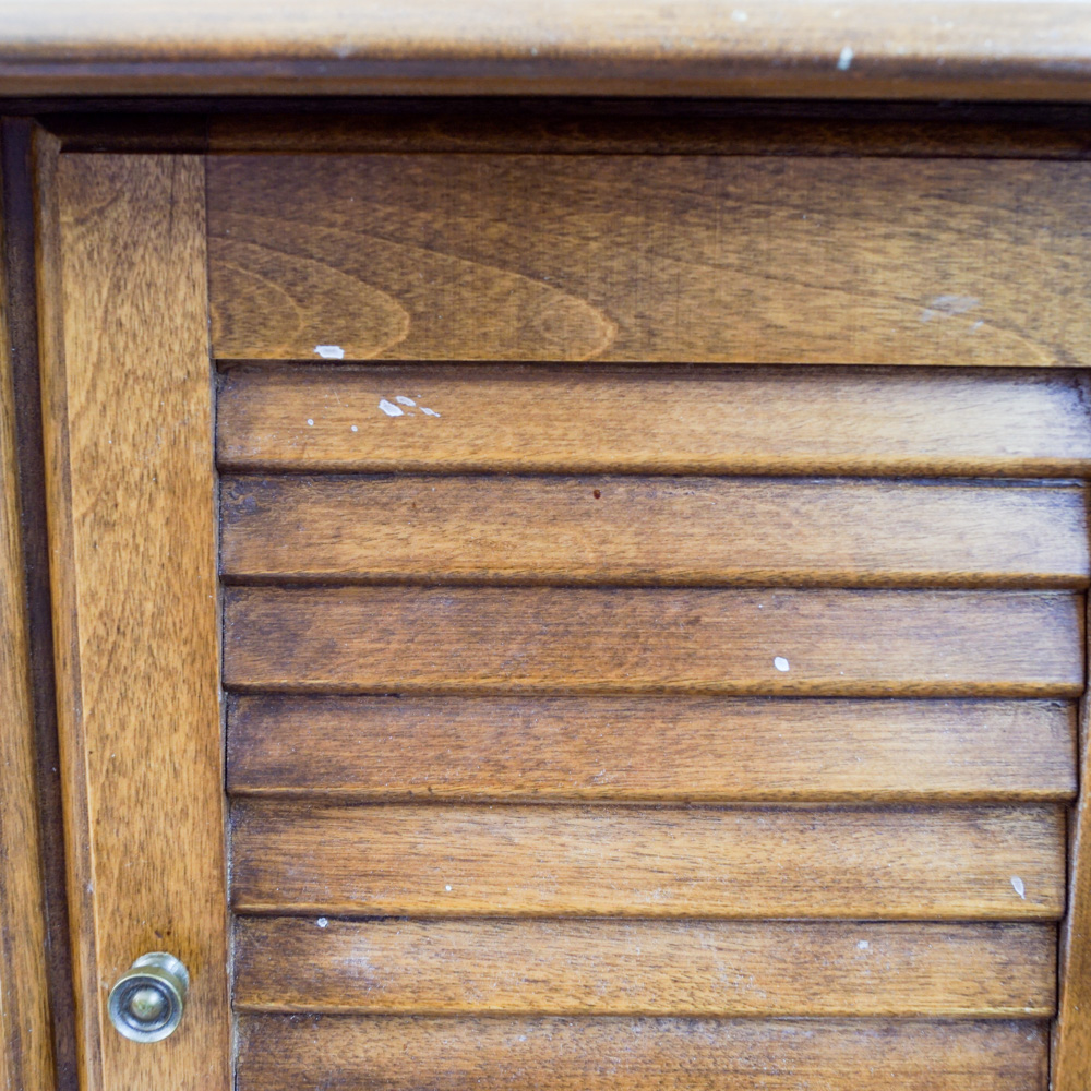 Wood Record Album Cabinet by Ethan Allen