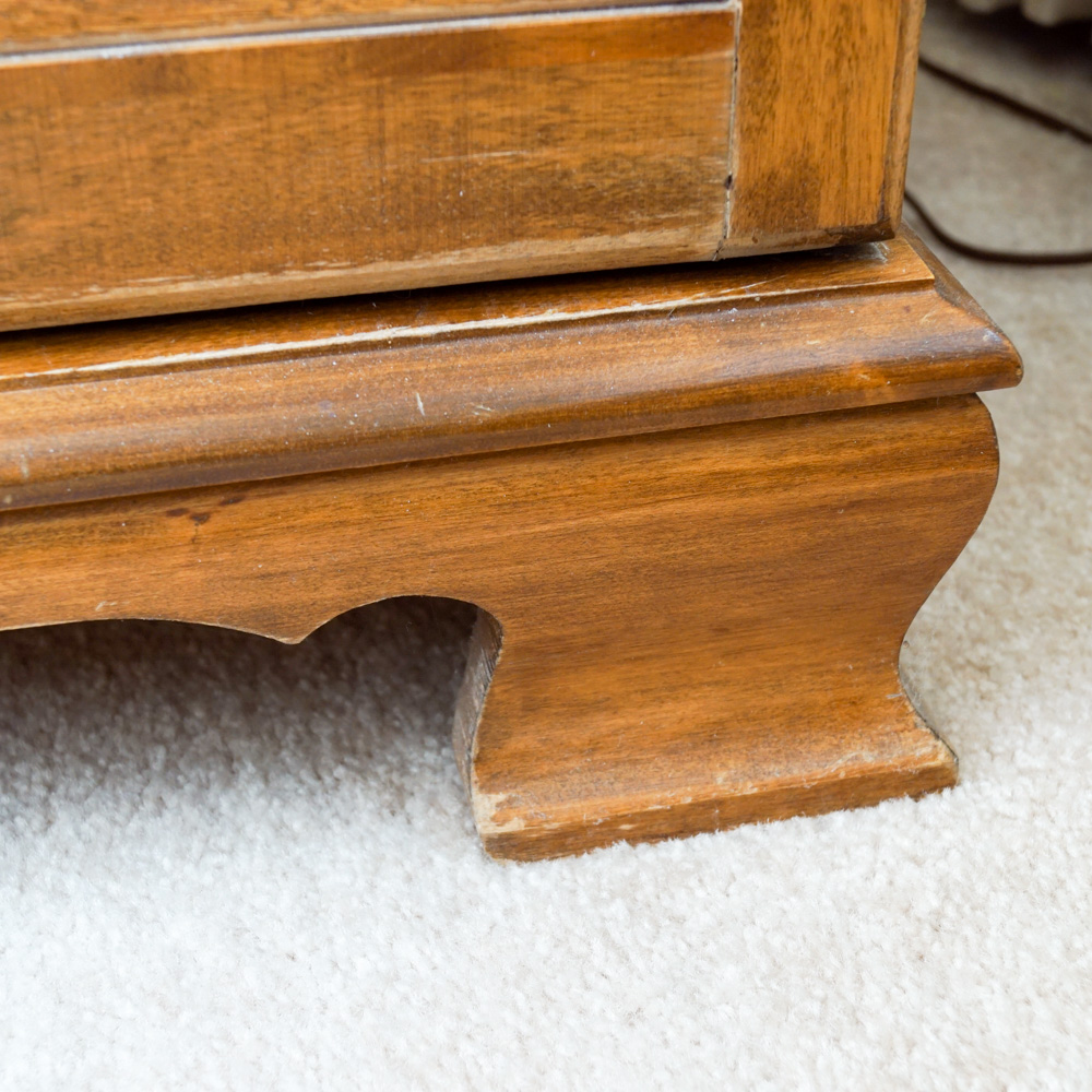 Wood Record Album Cabinet by Ethan Allen