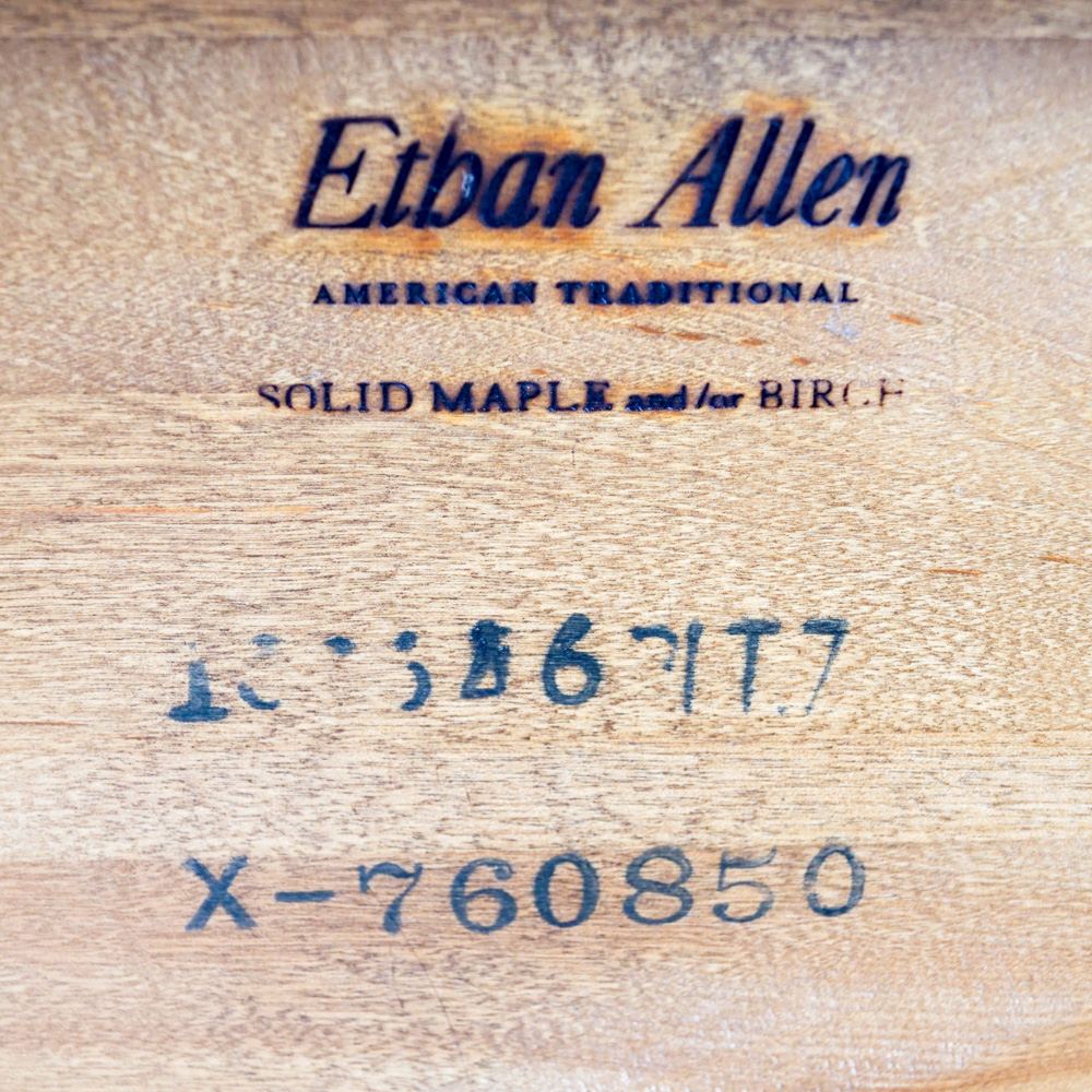 Wood Record Album Cabinet by Ethan Allen