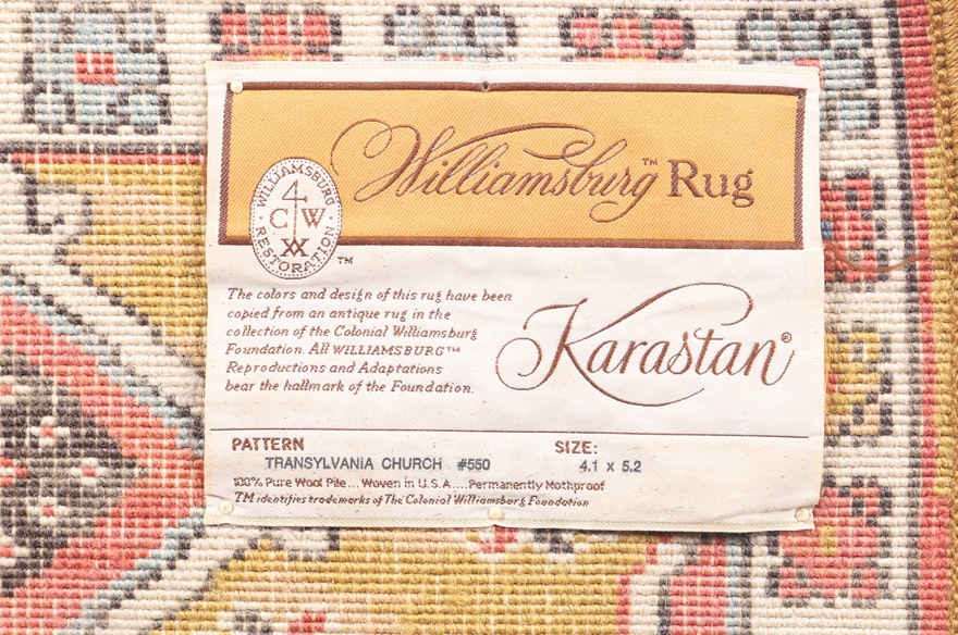 Karastan Williamsburg "Transylvania Church" Wool Accent Rug