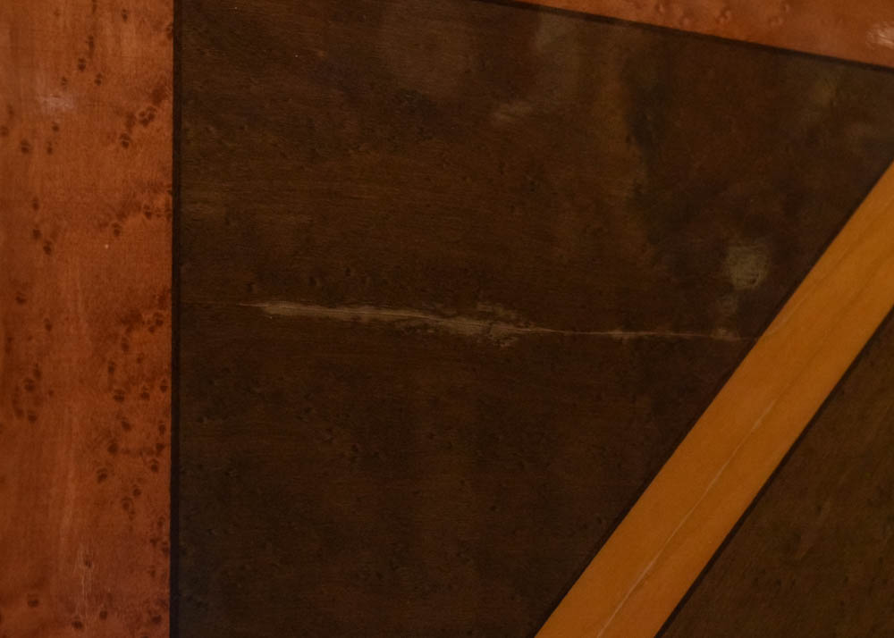 Italian Constantini Pietro Laquered Maple and Burlwood Dining Set