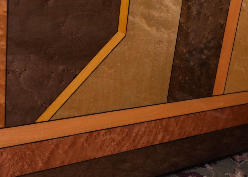 Italian Constantini Pietro Laquered Maple and Burlwood Dining Set