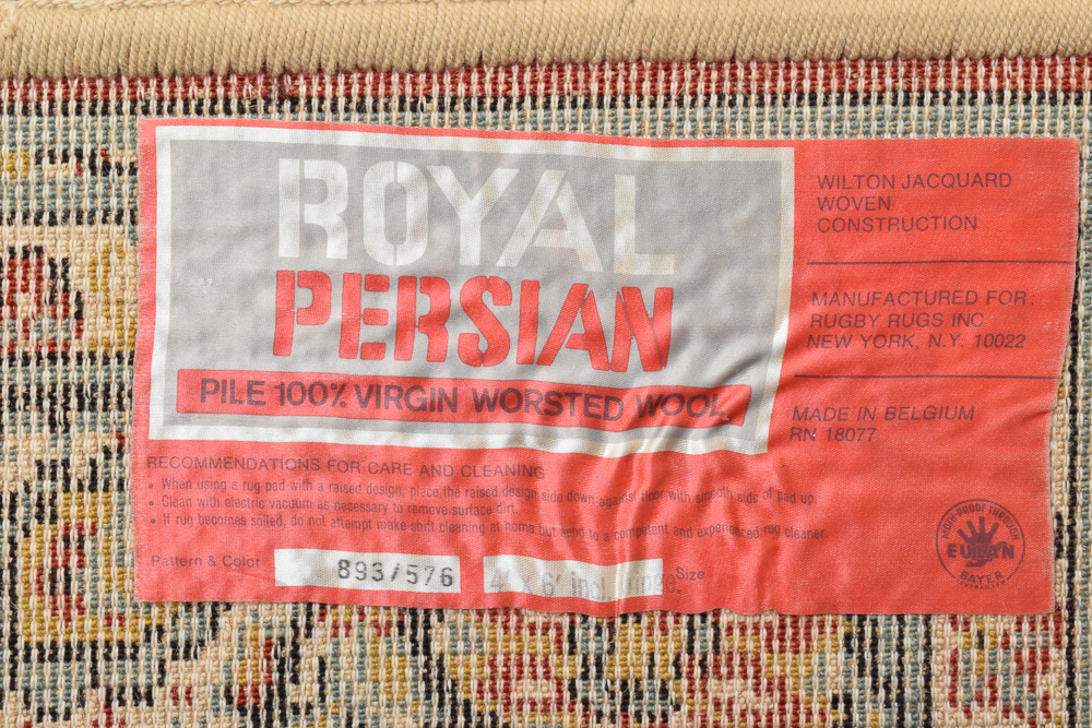 Power-Loomed Belgian "Royal Persian" Wool Area Rug by Rugby Rugs