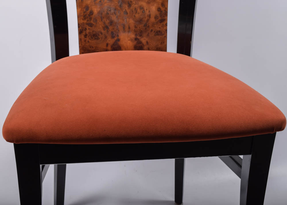 Italian Constantini Pietro Laquered Maple and Burlwood Dining Set