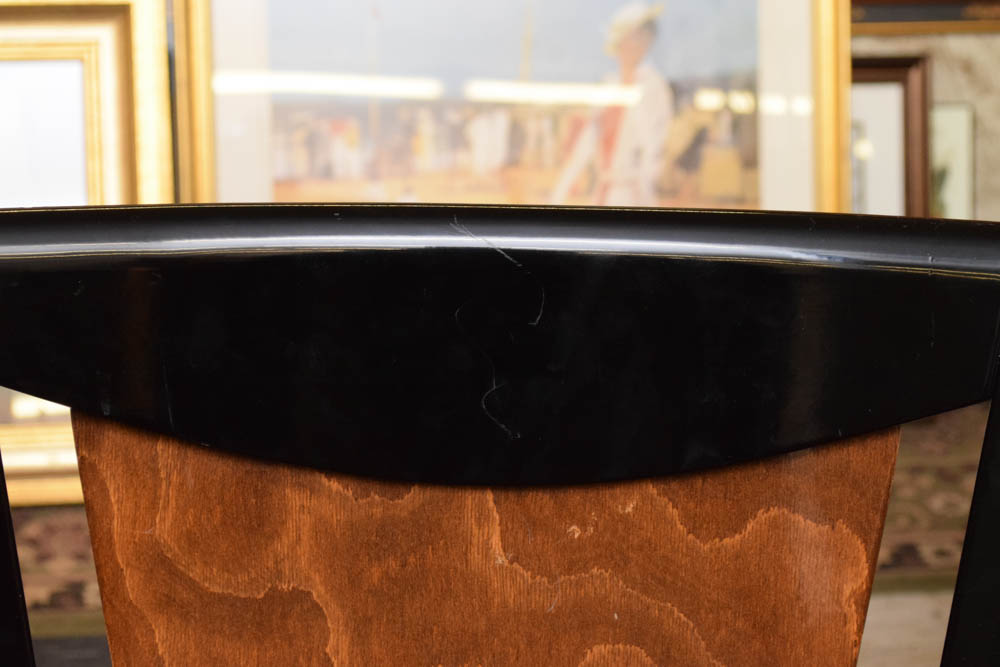 Italian Constantini Pietro Laquered Maple and Burlwood Dining Set