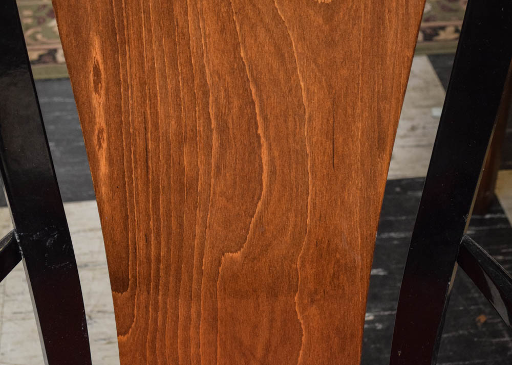 Italian Constantini Pietro Laquered Maple and Burlwood Dining Set