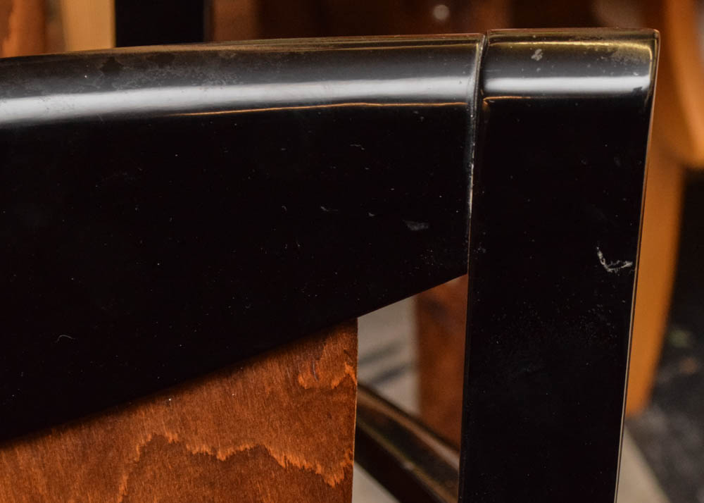 Italian Constantini Pietro Laquered Maple and Burlwood Dining Set