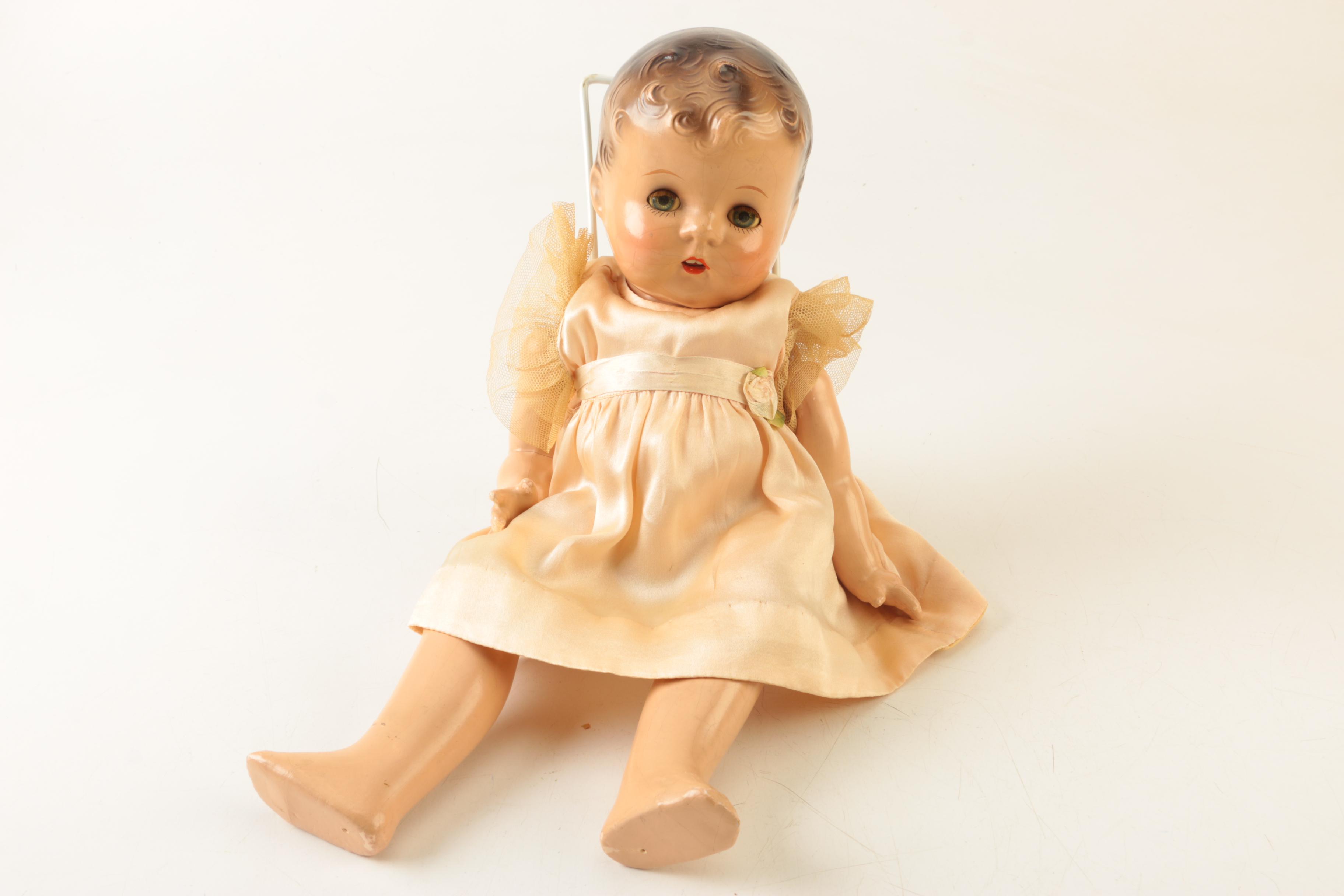 Circa 1940s Effanbee "Patsy" Composition Baby Doll