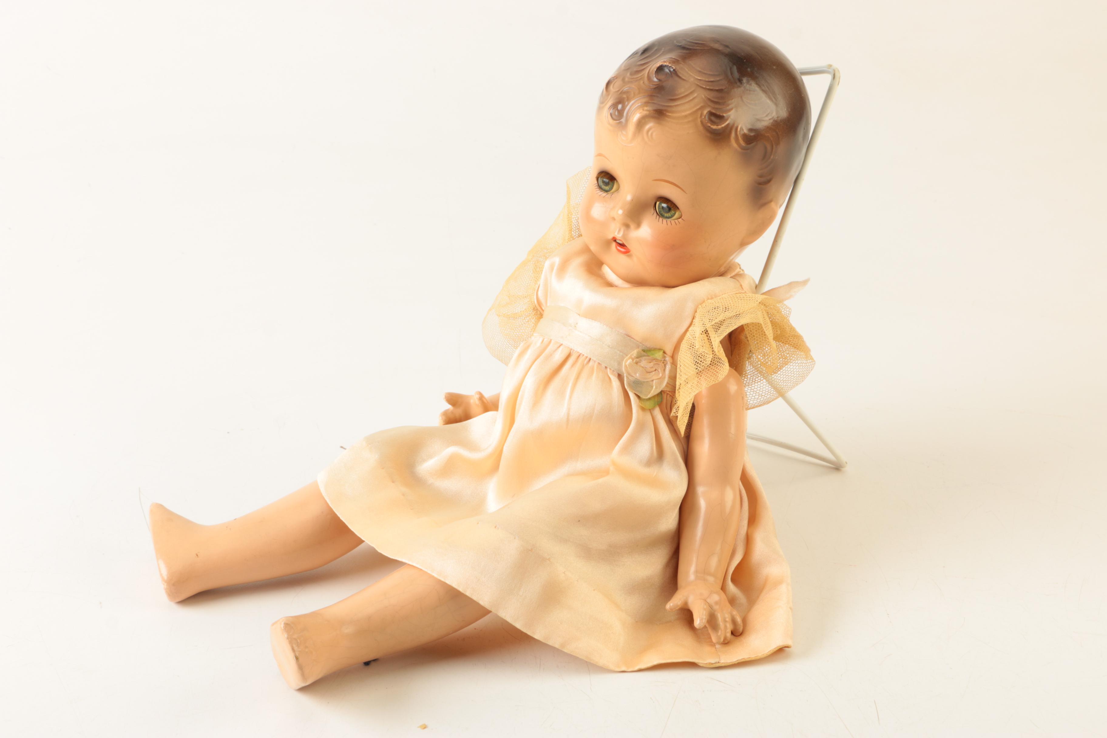 Circa 1940s Effanbee "Patsy" Composition Baby Doll