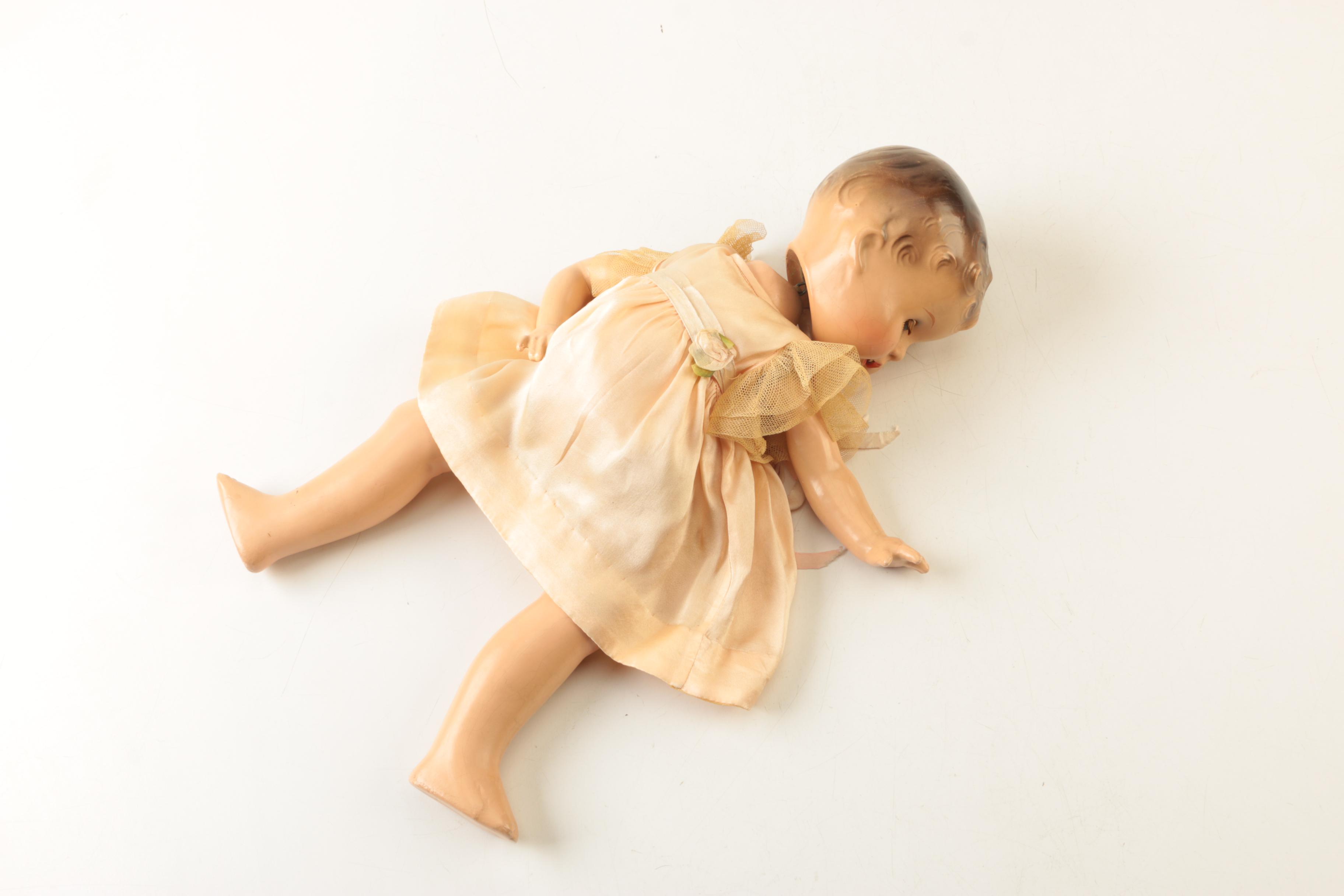 Circa 1940s Effanbee "Patsy" Composition Baby Doll