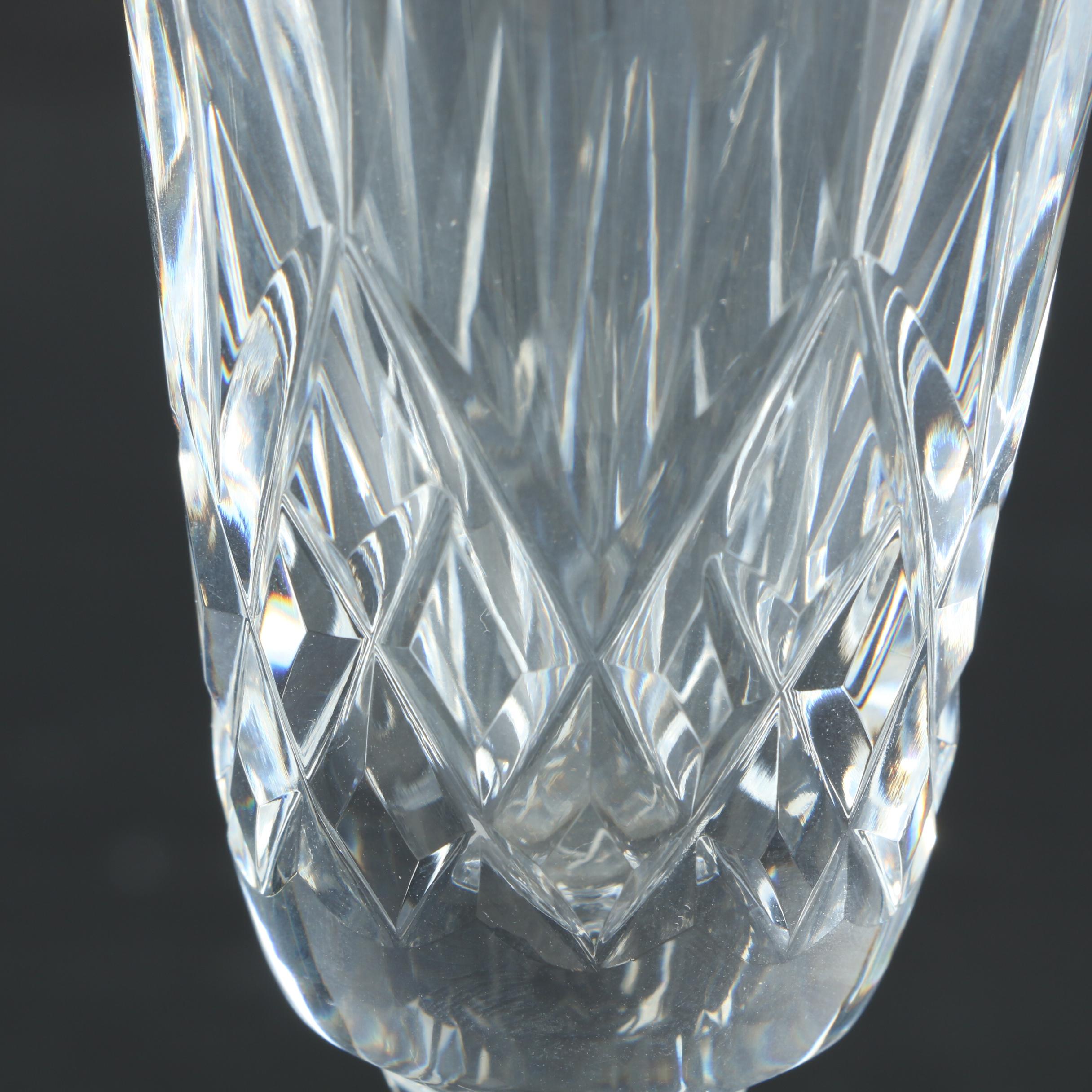 Waterford Crystal "Lismore" Fluted Champagne Glasses