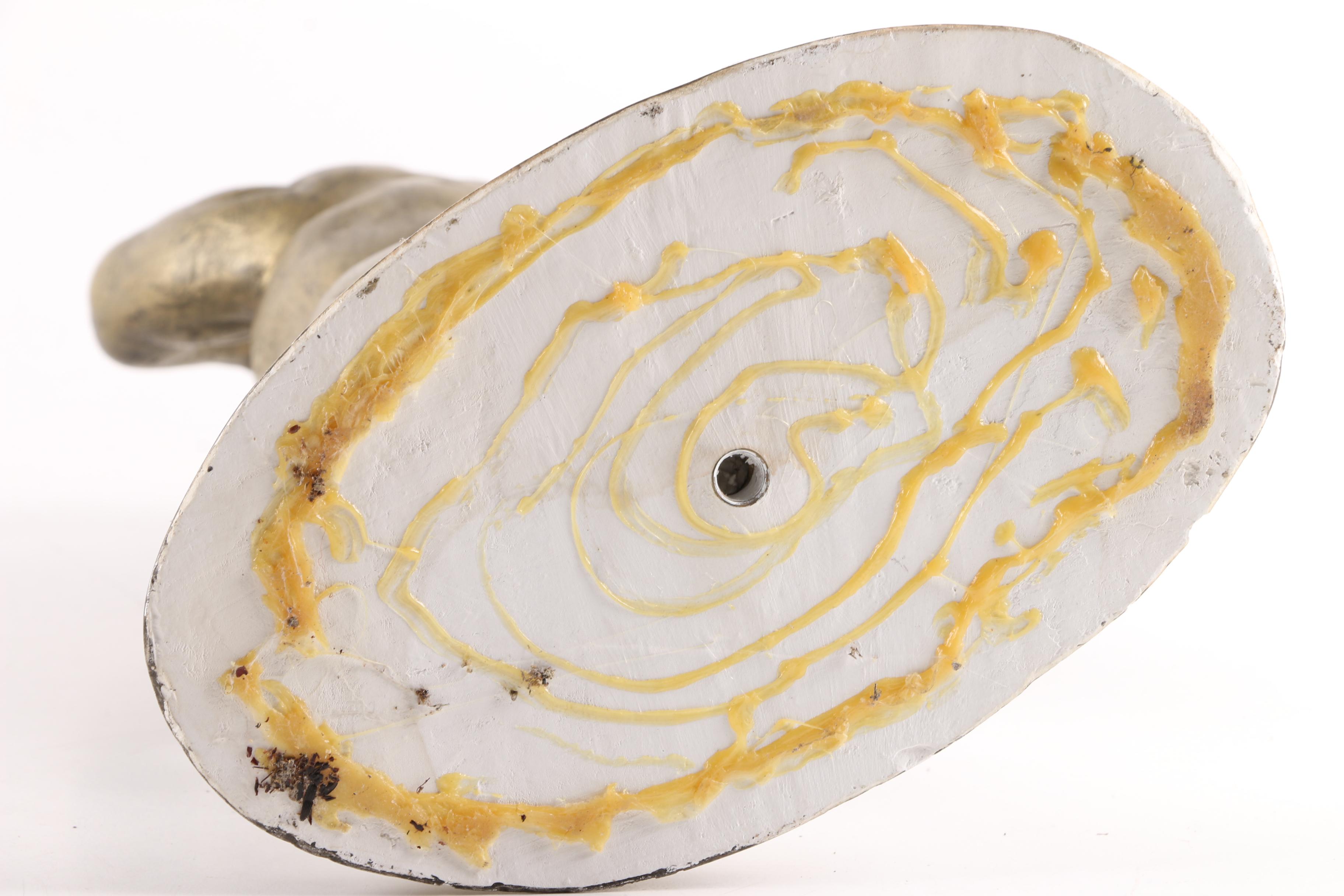 Plaster Sculpture of a Bodybuilder