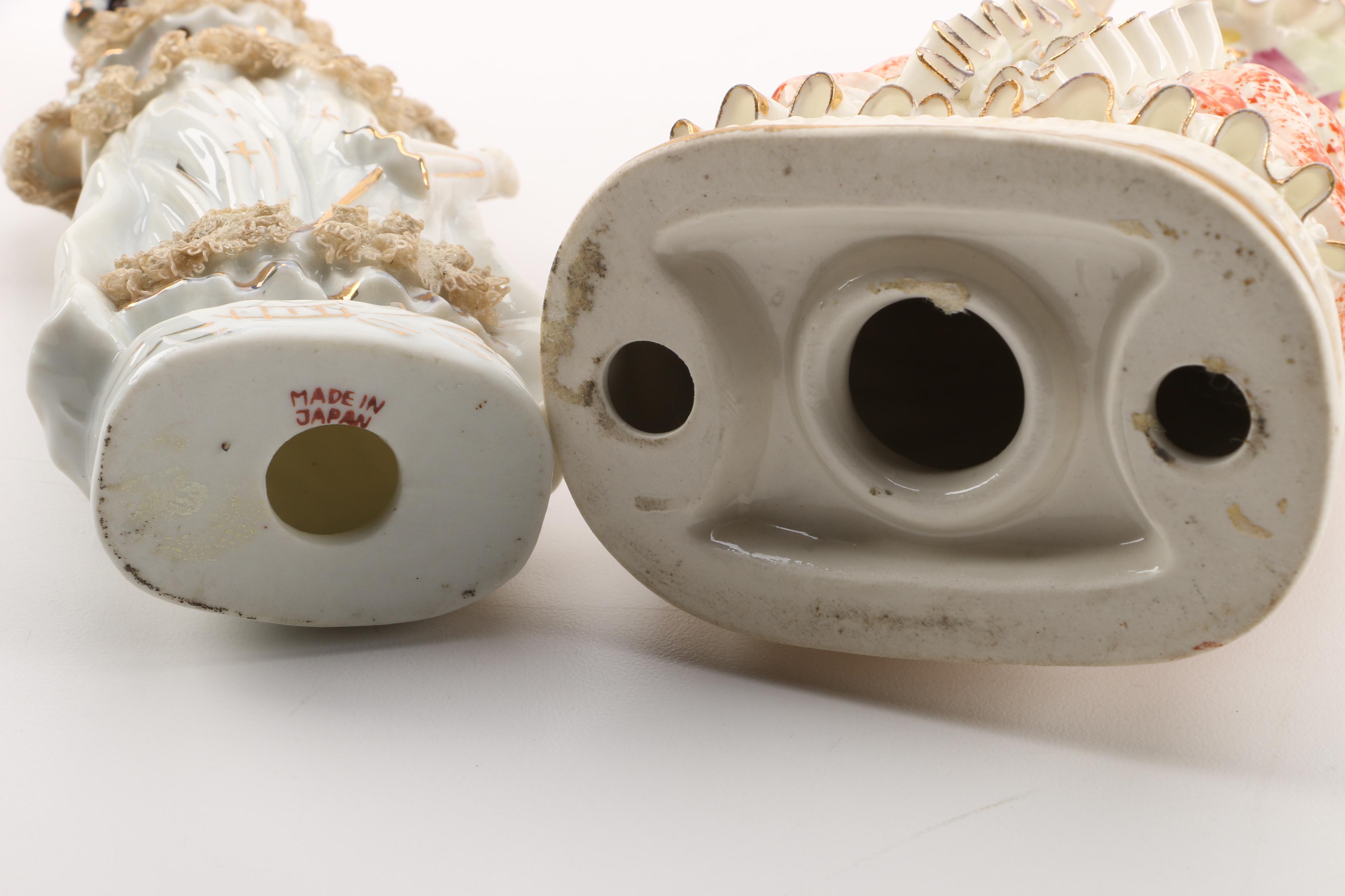 Hand-Painted Porcelain Figurines of Women by "Artmark", "Relco" and More